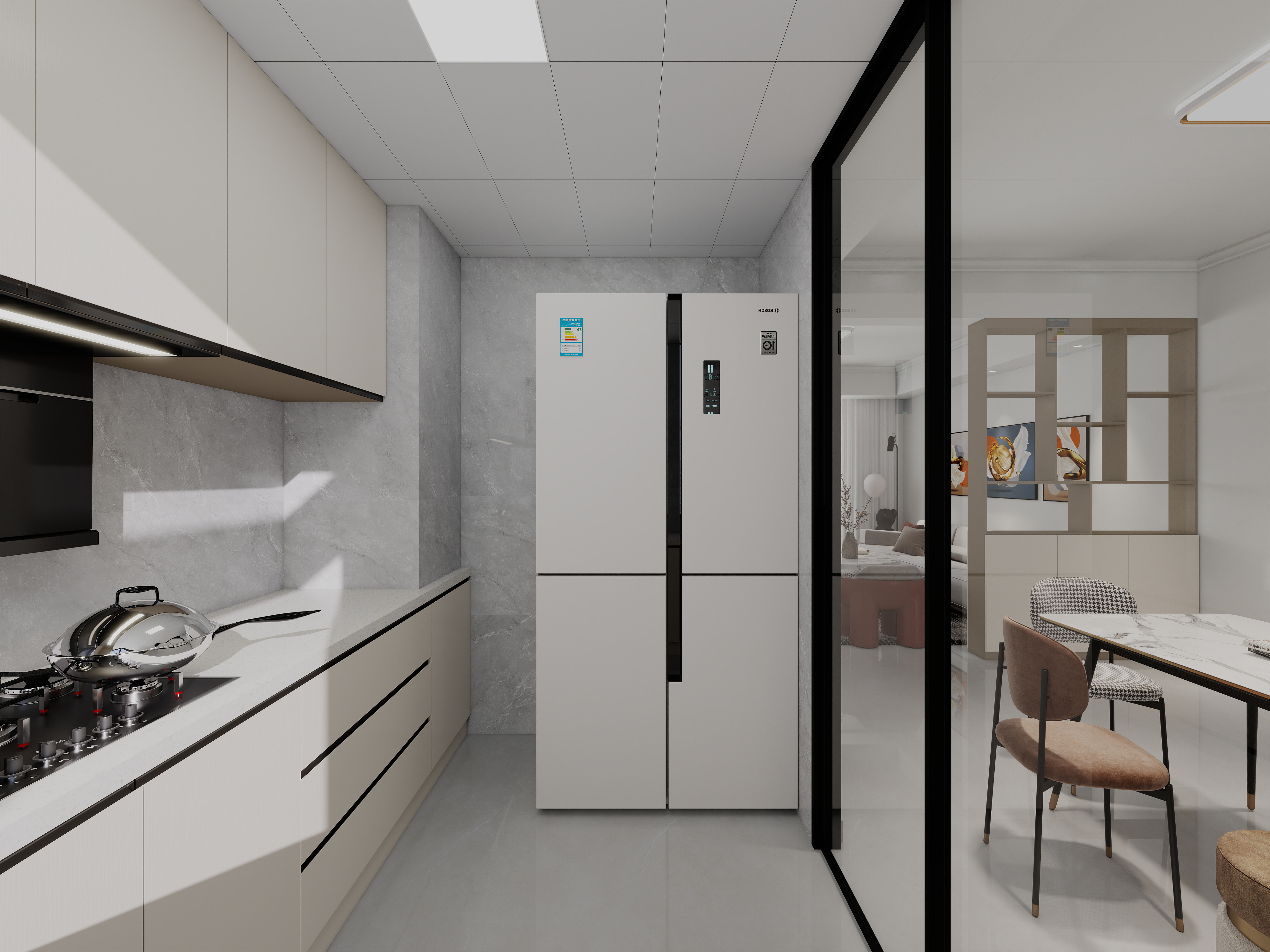 艺雅丽-137平现代简约  装修效果图