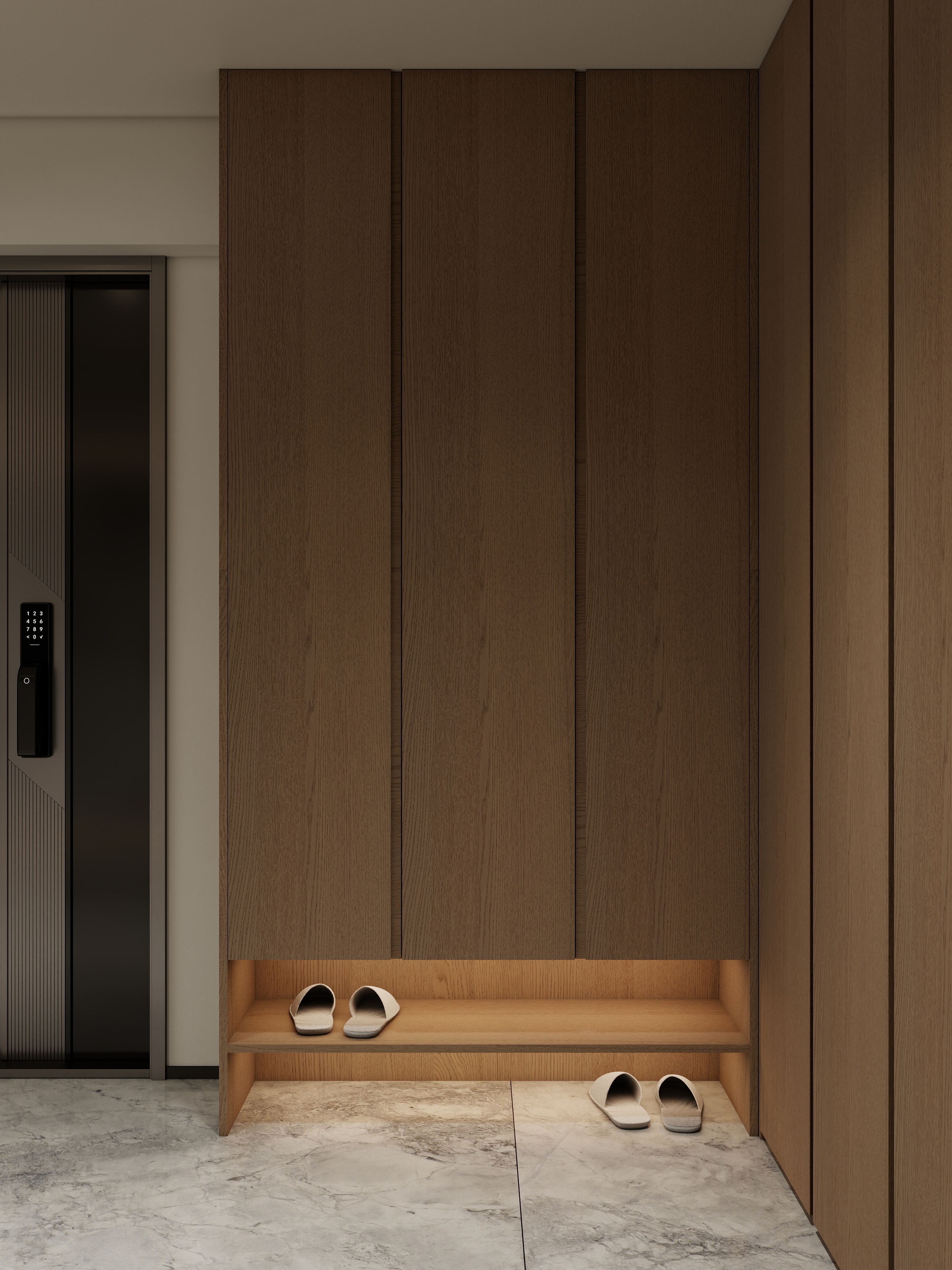 孙有权-『2025-10』10平丨现代简约地下室门厅装修效果图