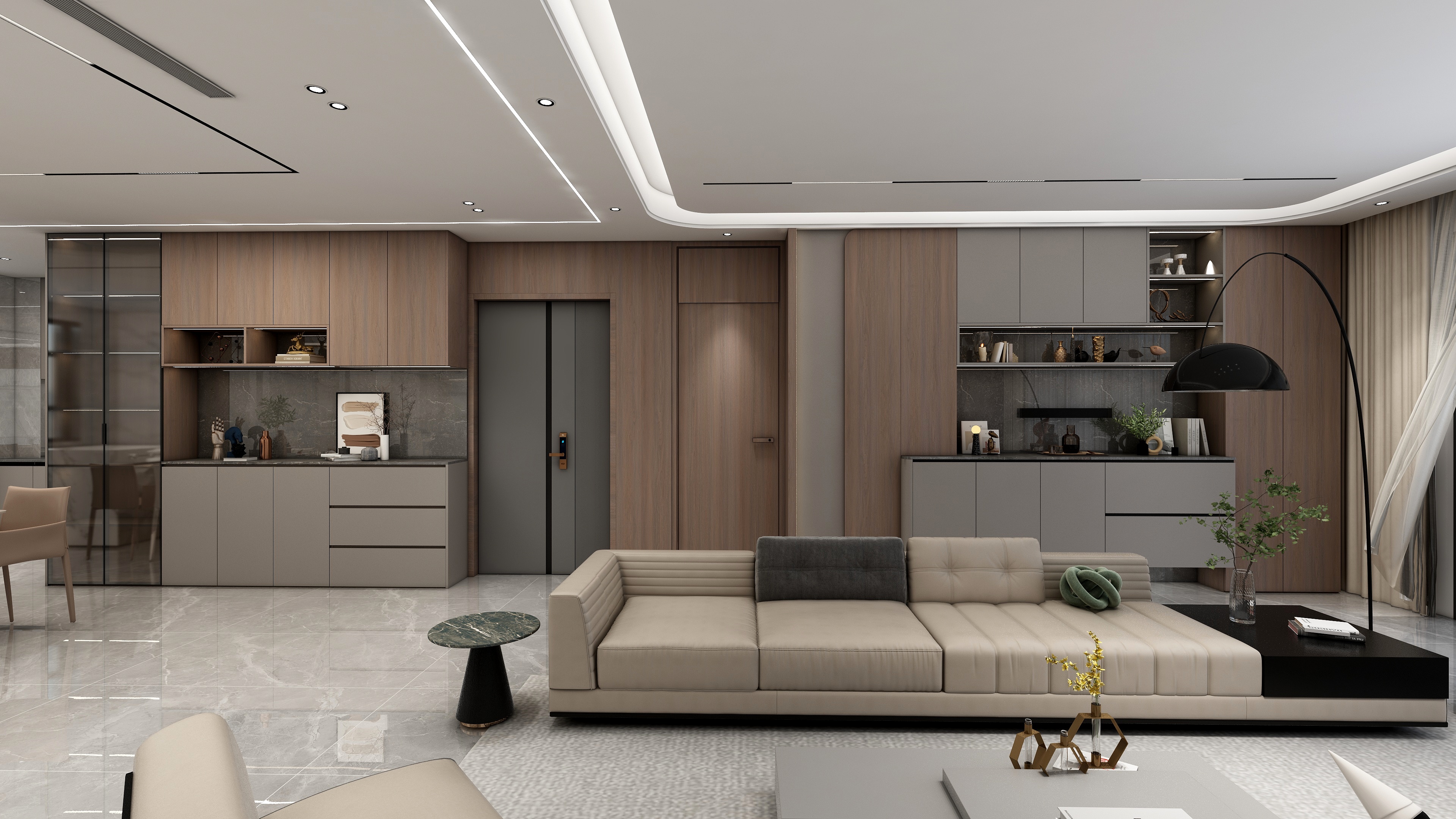 卫尧-188平四室改大两室装修效果图