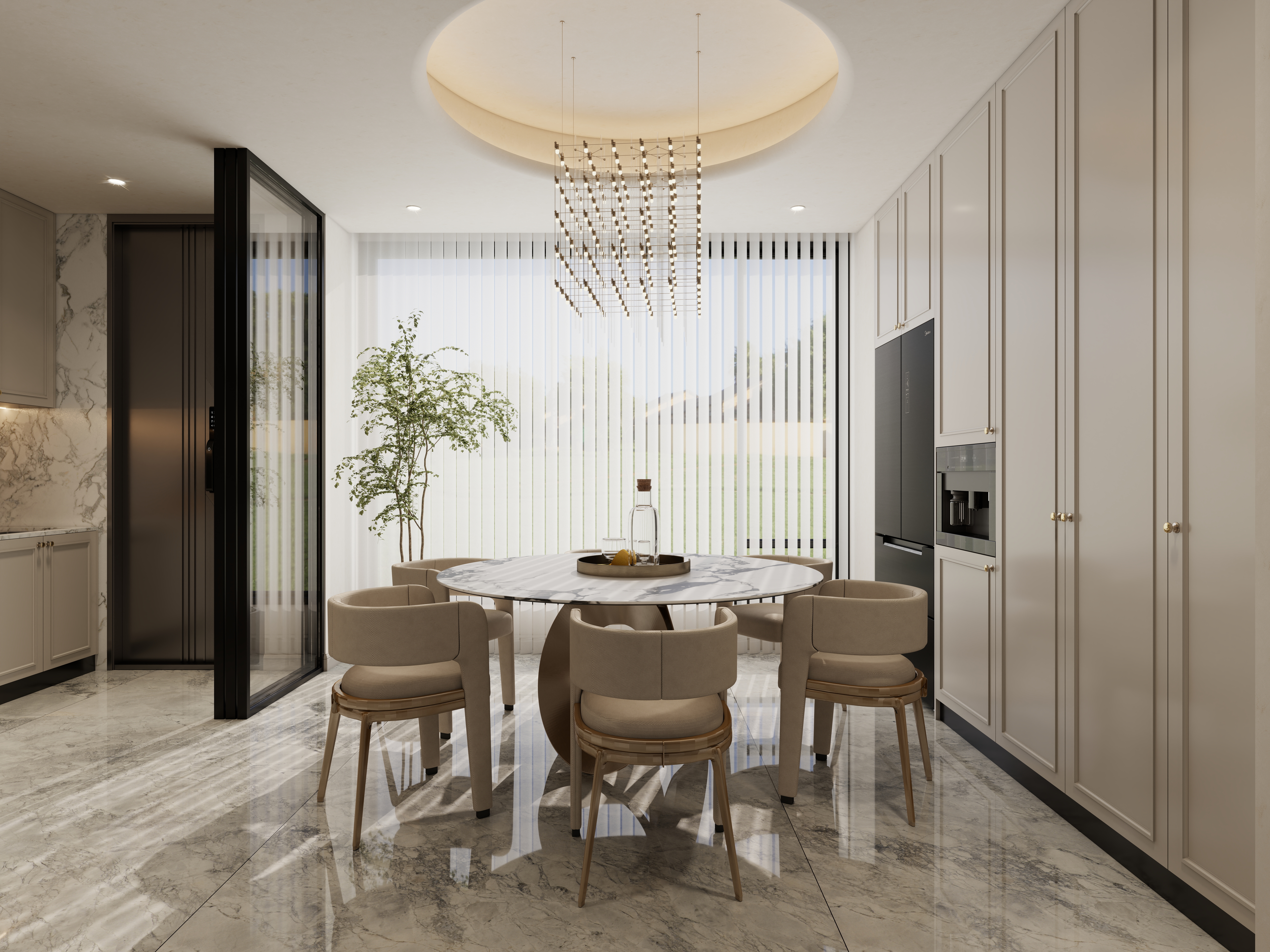 孙有权-『2025-10』22平丨法式厨房餐厅-装修设计方案