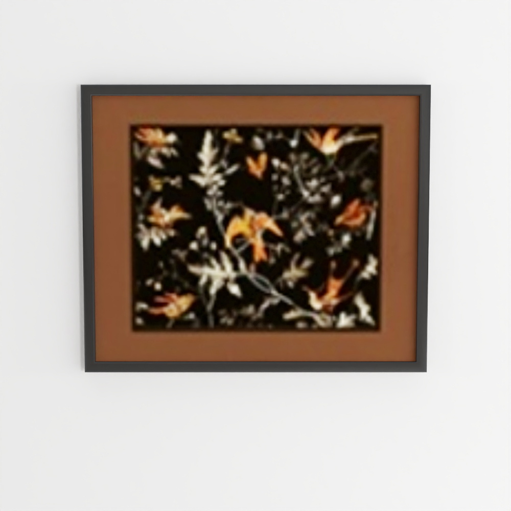 法式中古客餐厅挂画43D模型