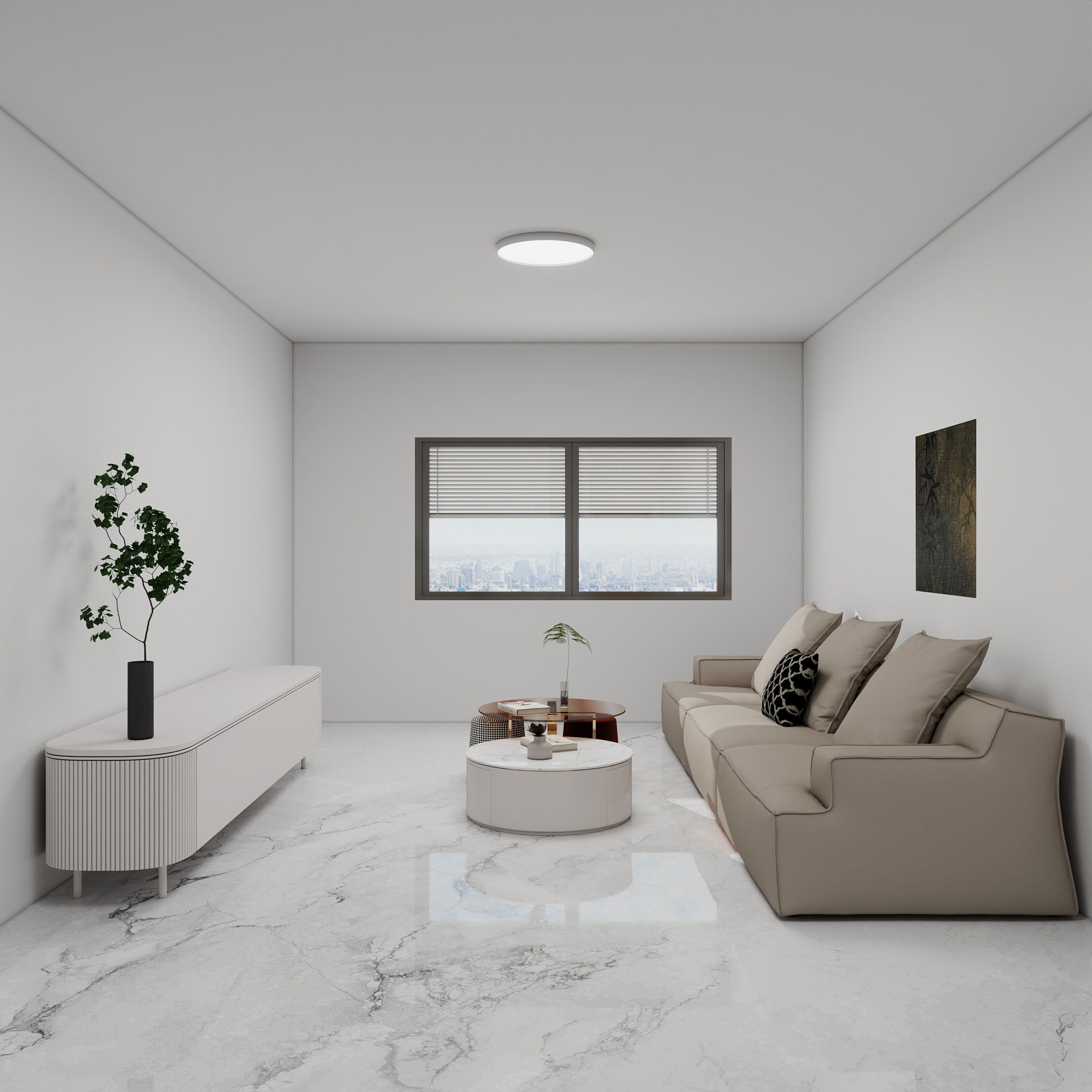 吴爽-83m²现代简约风格  装修效果图