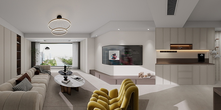 西安全案设计王磊-中建悦庐130.周先生 - 副本-装修设计方案