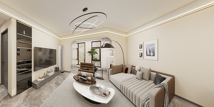 陈设计在青岛-蓝山湾一期5#1-702室-装修设计方案