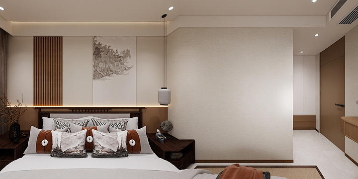 LemonMojito-静湖雅院11-704新中宋氏效果图-装修设计方案