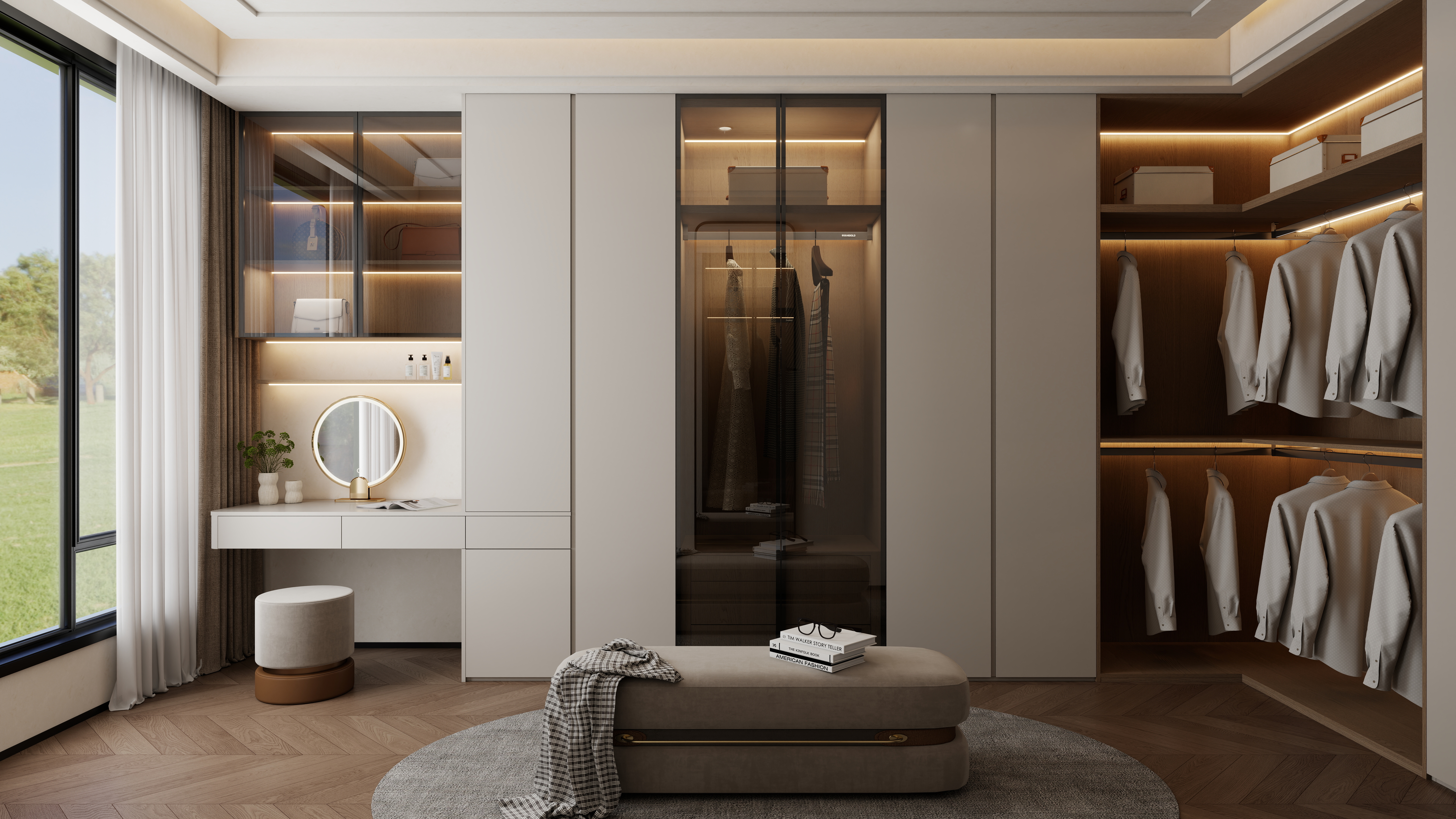 孙有权-『2025-10』52平丨混搭别墅厨房+衣帽间*2-装修设计方案