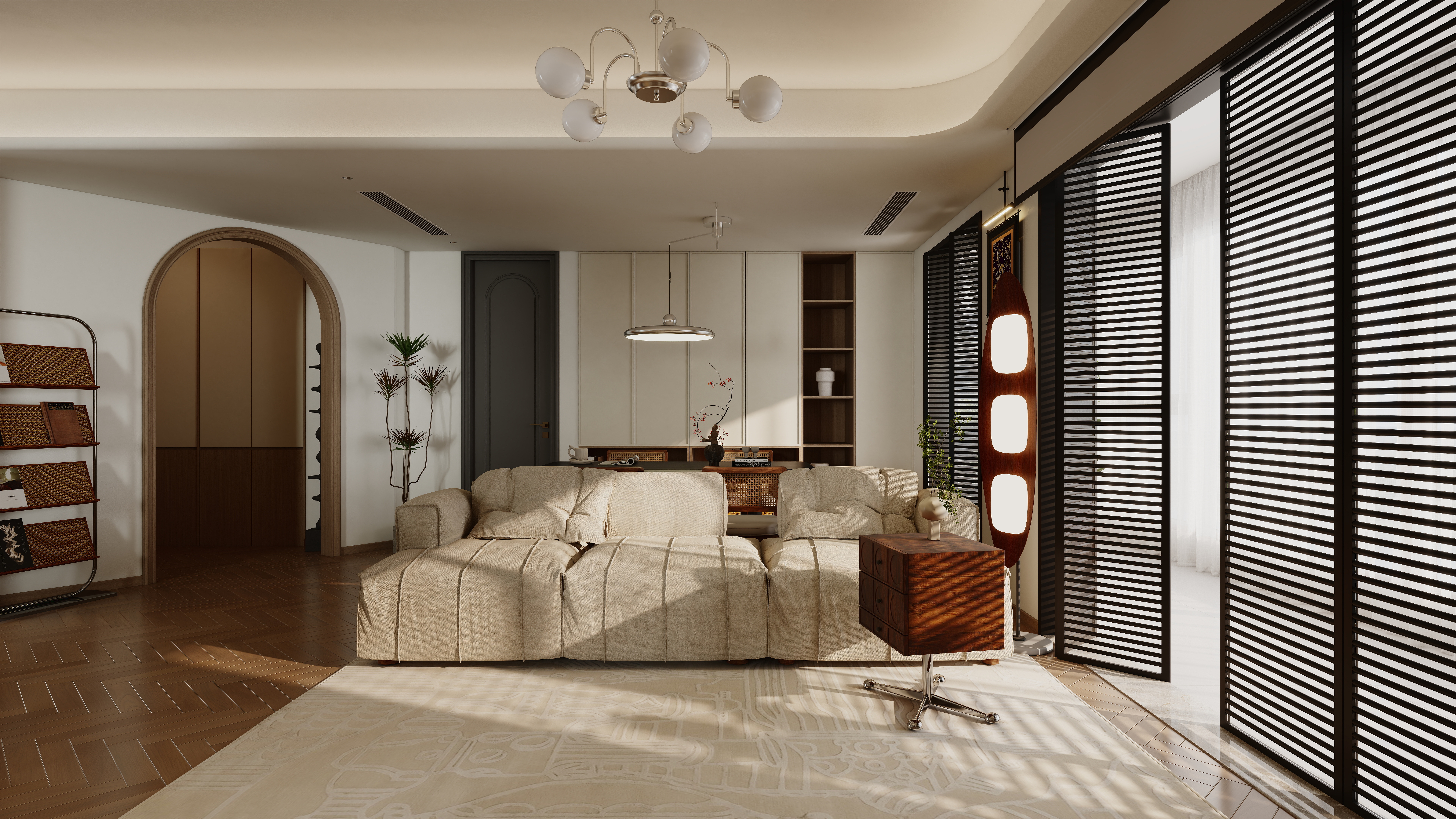 星空设计工作室500一套-中古风2室108㎡-装修设计方案