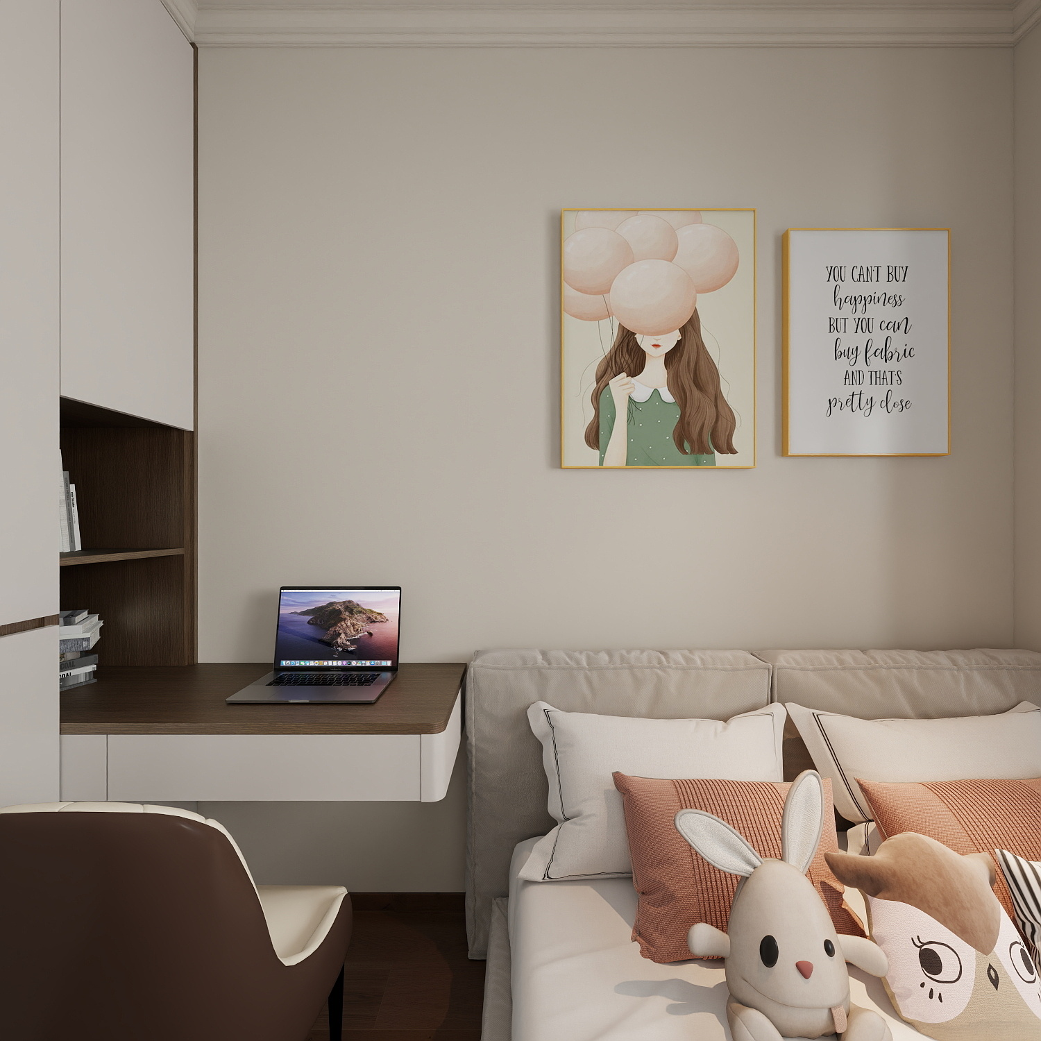 室内设计师Mr徐-小区房130㎡现代原木风4室装修效果图