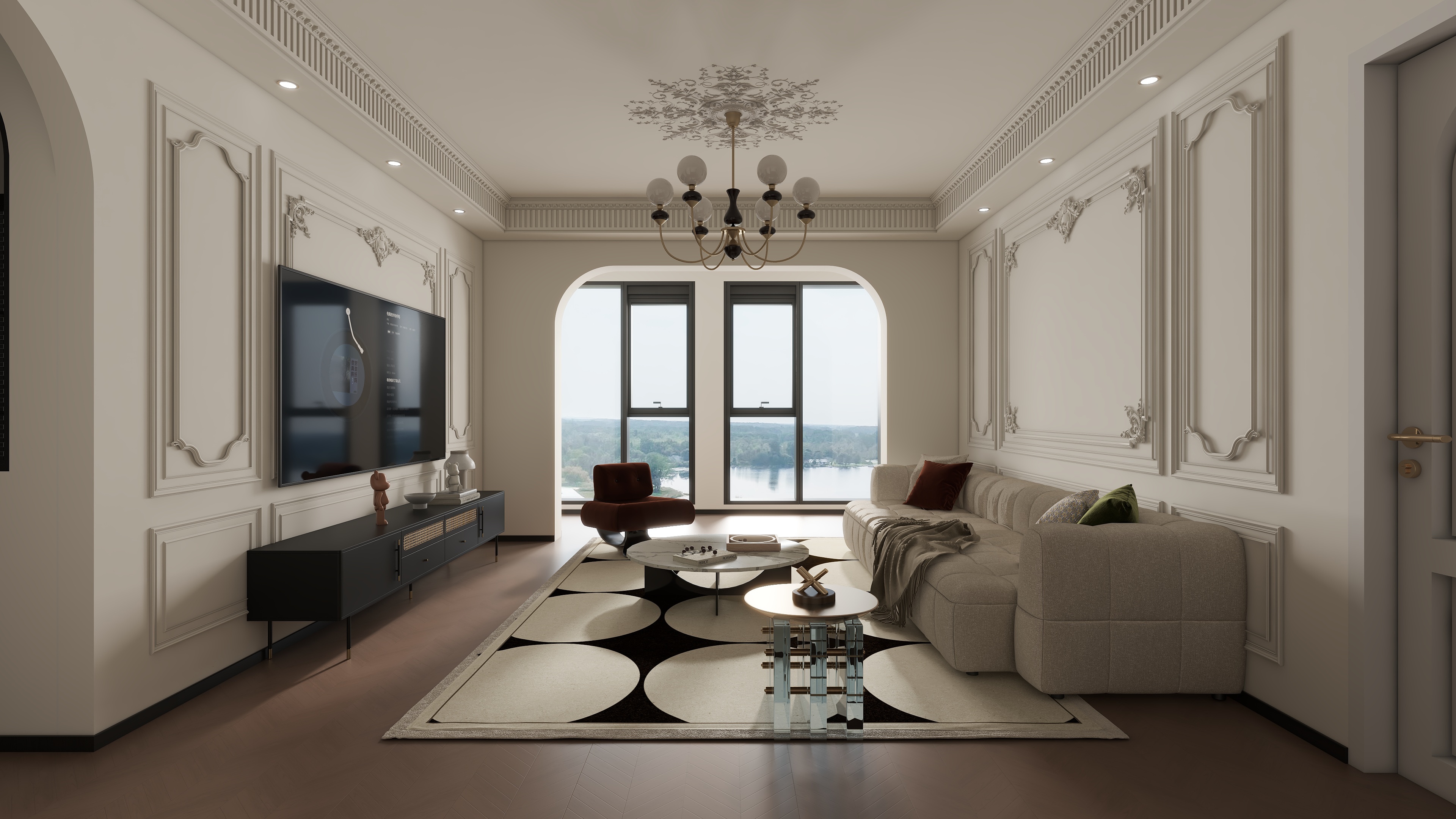 星空设计500一套-法式轻奢风3室-装修设计方案