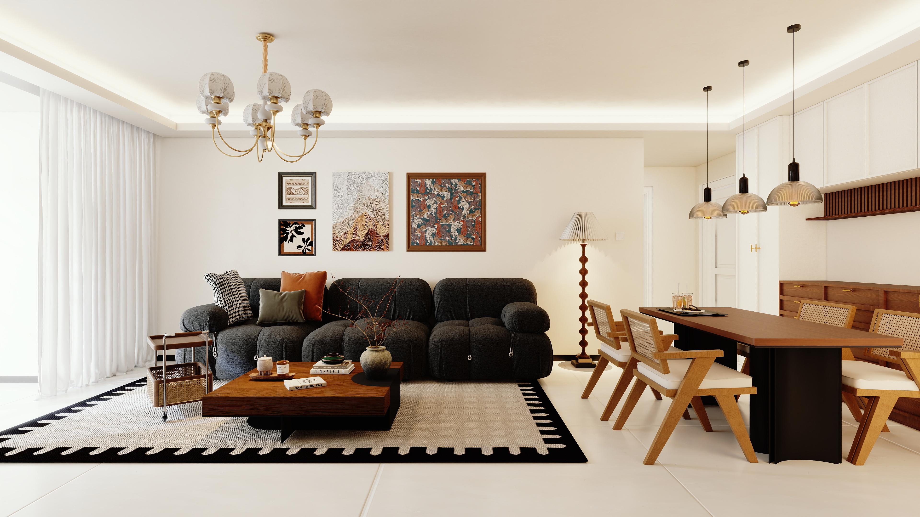 YANGKAIJIE-116平米中古风装修效果图