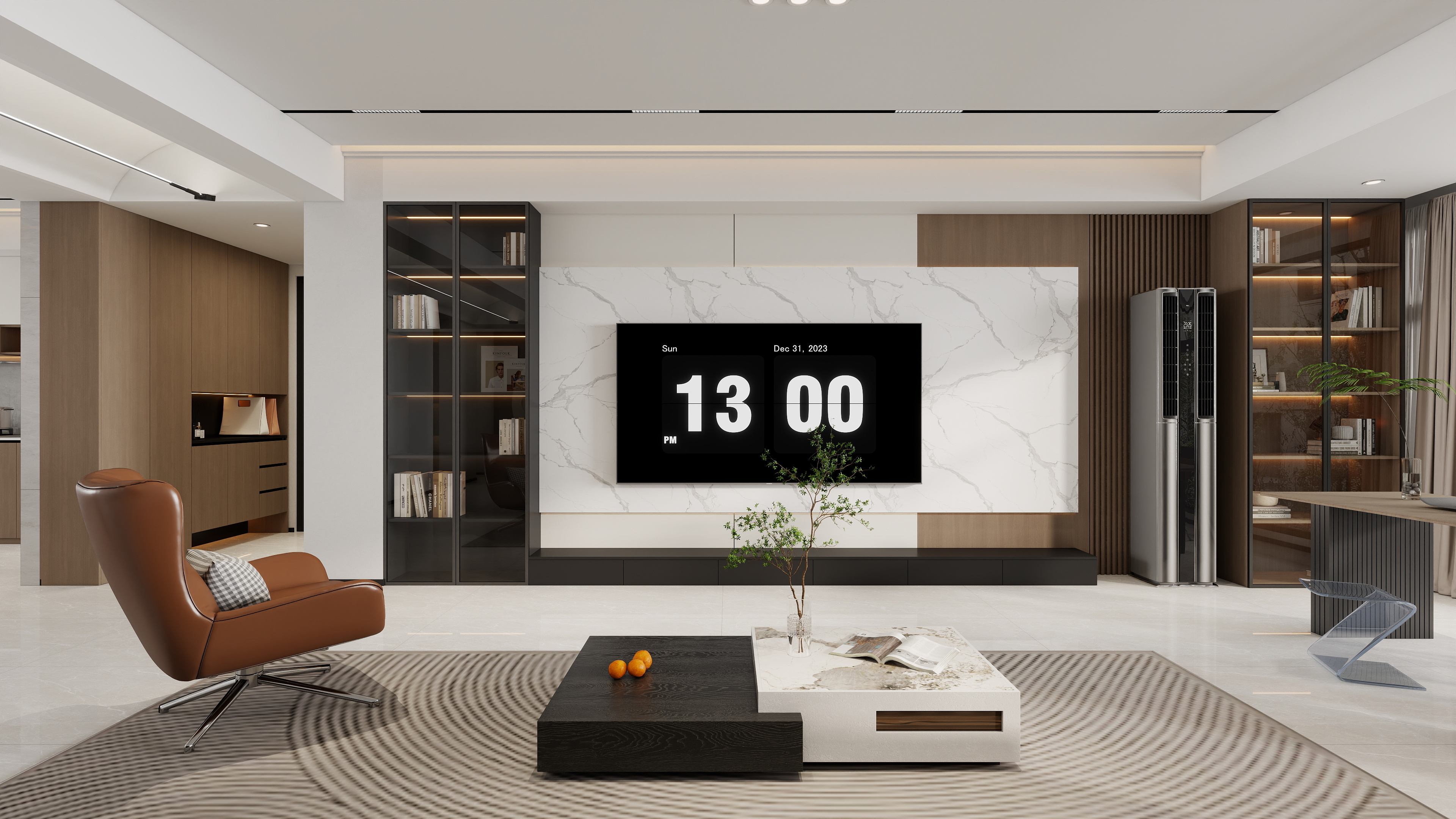 星空设计500一套-现代简约129㎡1室-装修设计方案