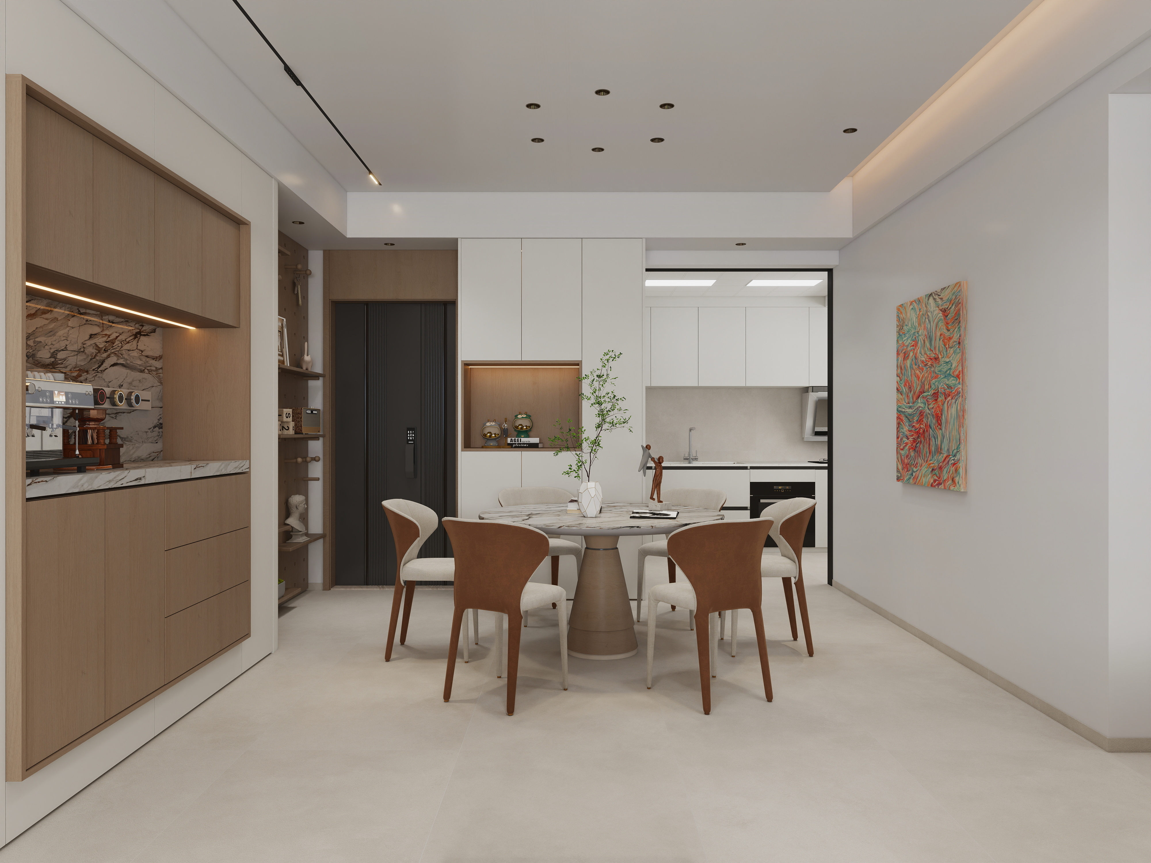 张煜强煜境设计-珑城半山701现代三房装修效果图