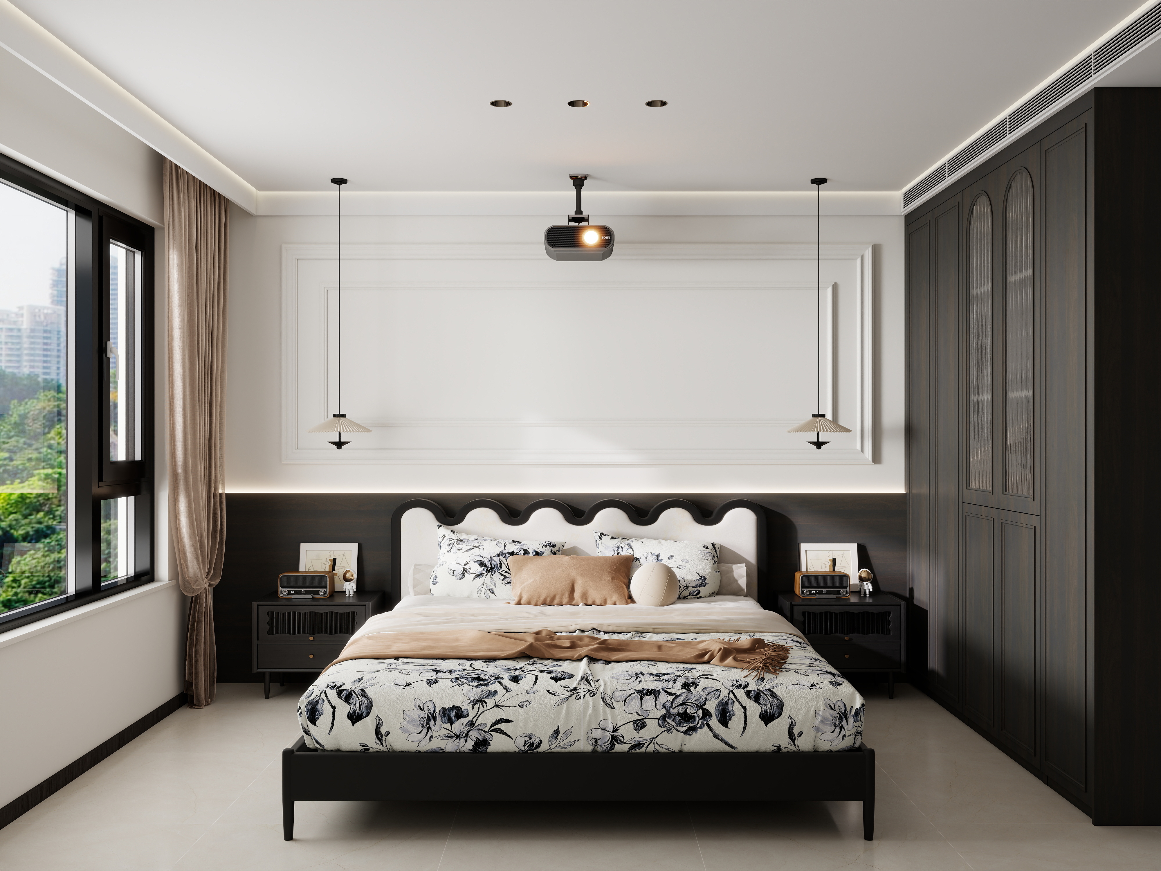 设计师石宏月-小石城九颂大院112平中古风3室2厅1厨2卫装修效果图