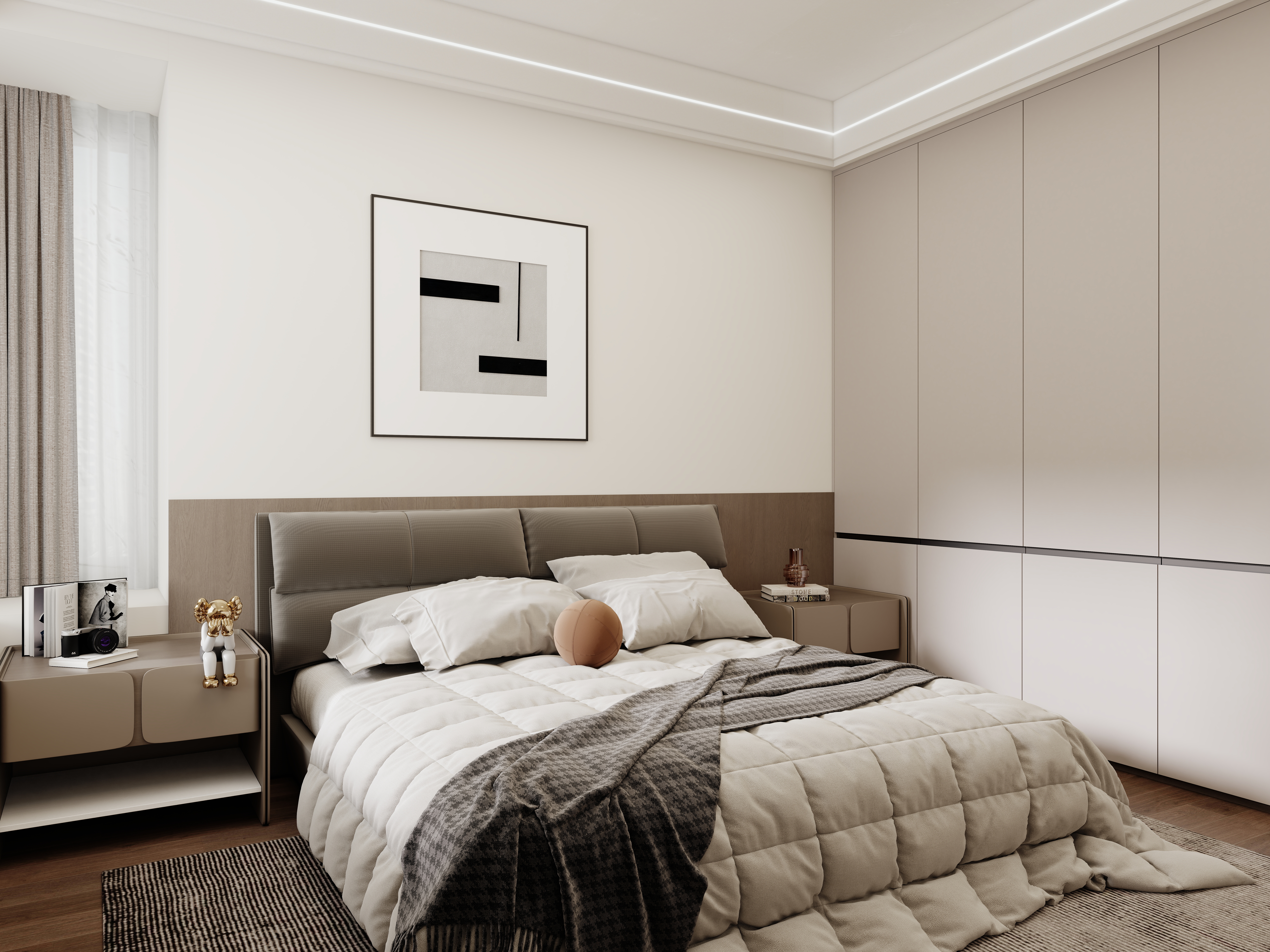 壹诺设计工作室-现代意式  装修效果图