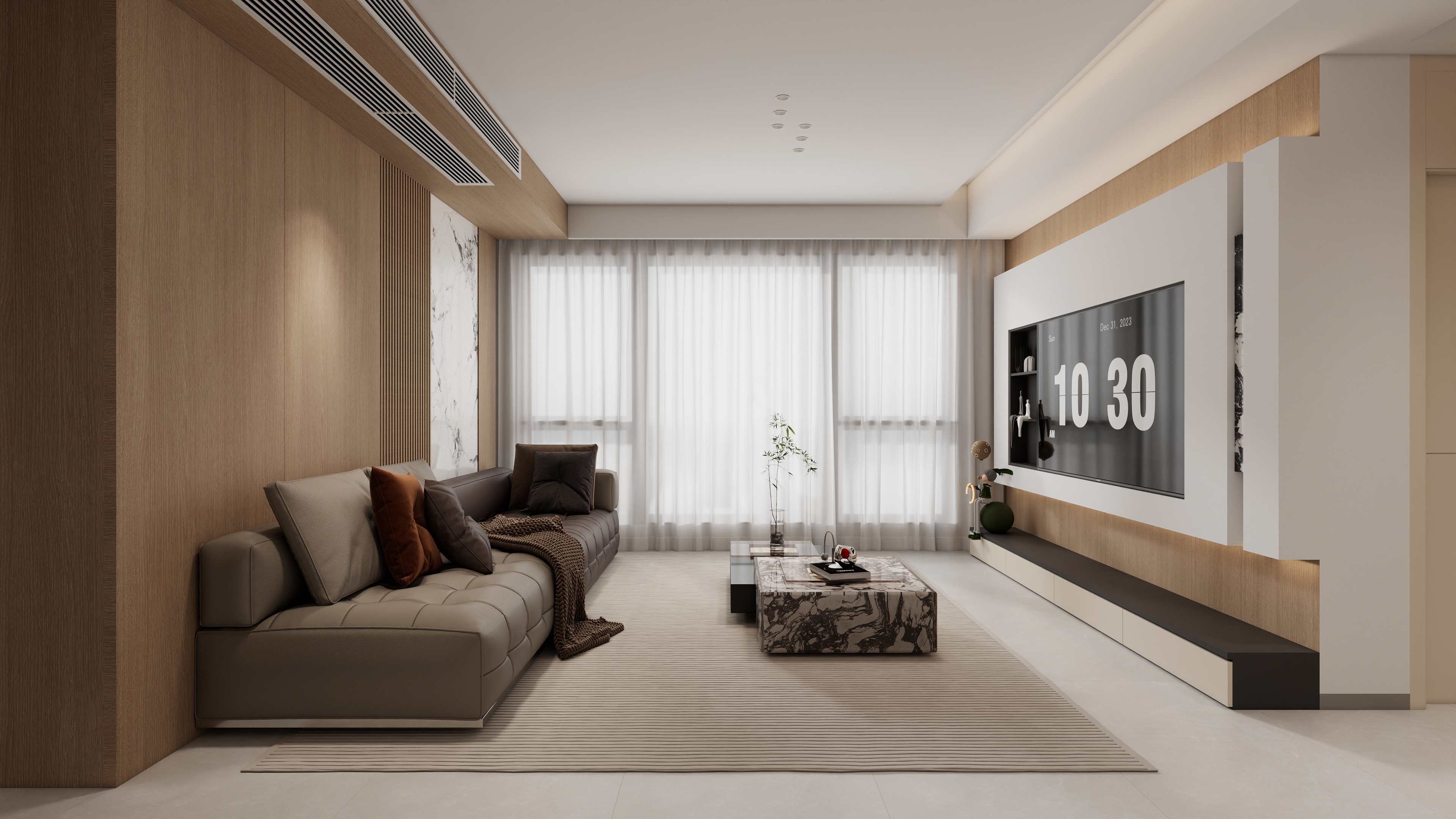 星空设计500-现代简约177㎡5室装修效果图