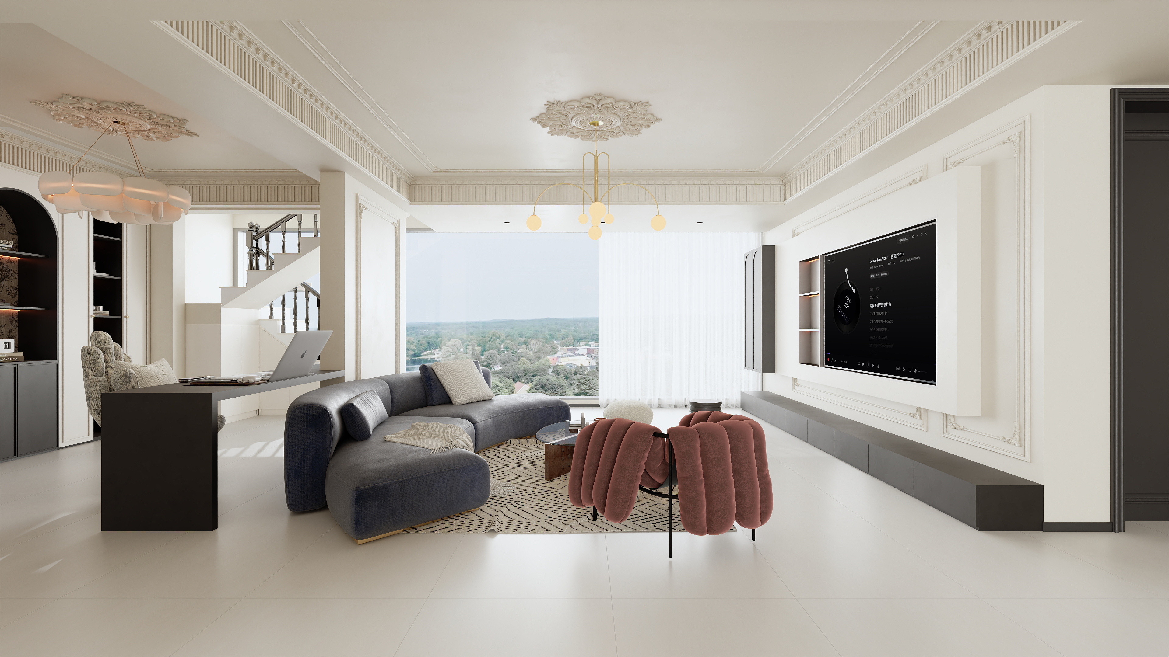 星空设计500一套-法式轻奢风159㎡-装修设计方案