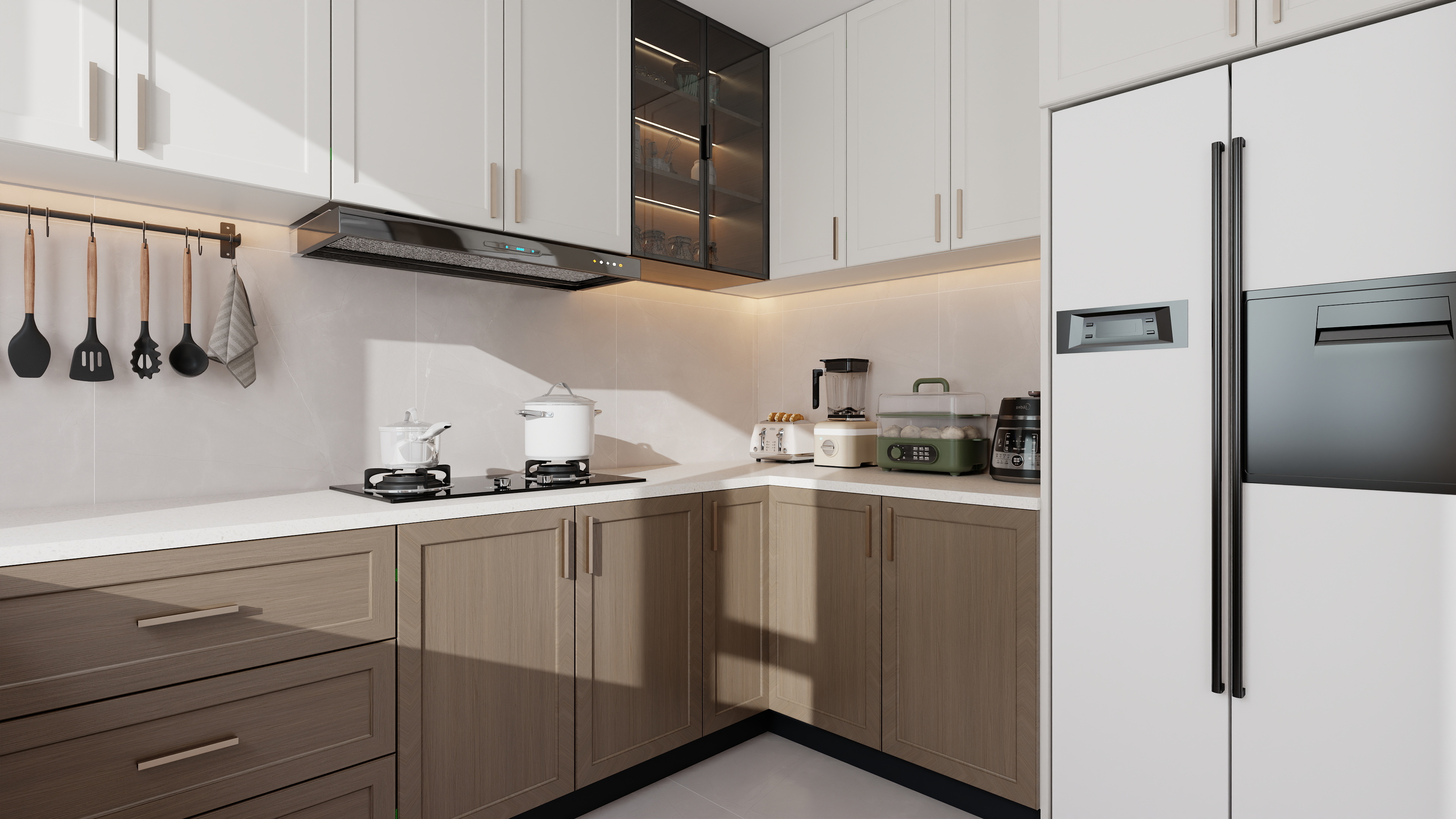 星空设计500-新中式91㎡4室装修效果图