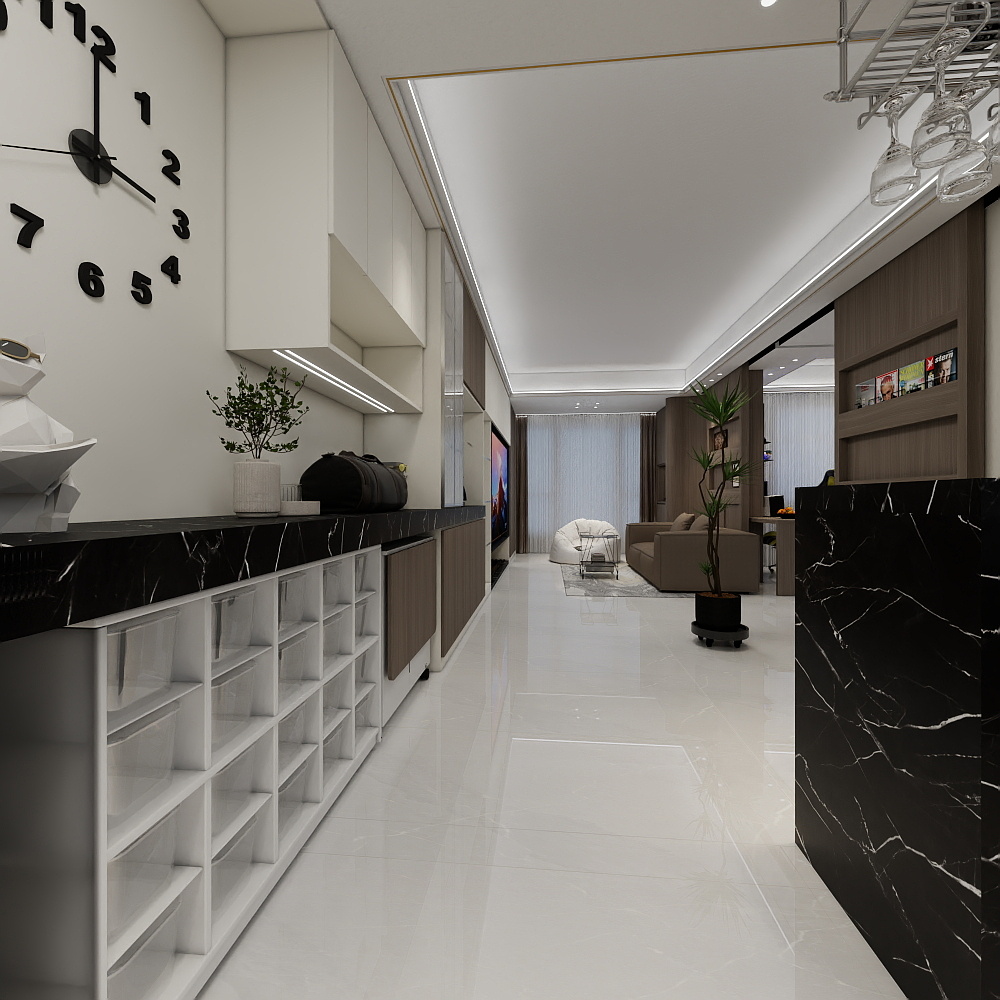 惊蛰@烽-洺悦城户3房改2房装修效果图