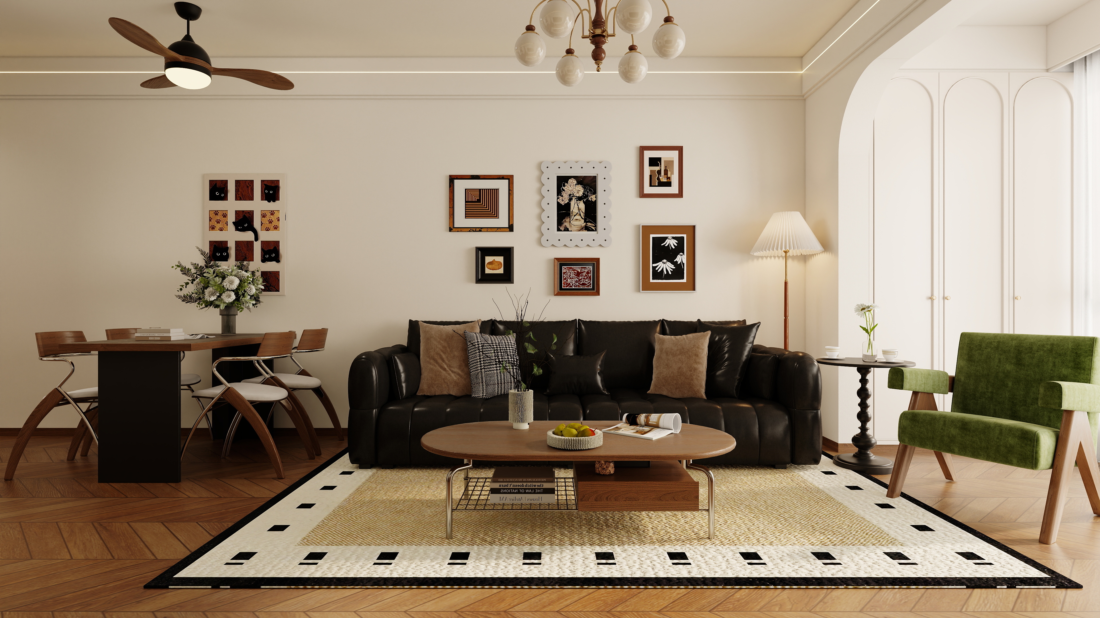 设计师1朱工-中古风装修效果图