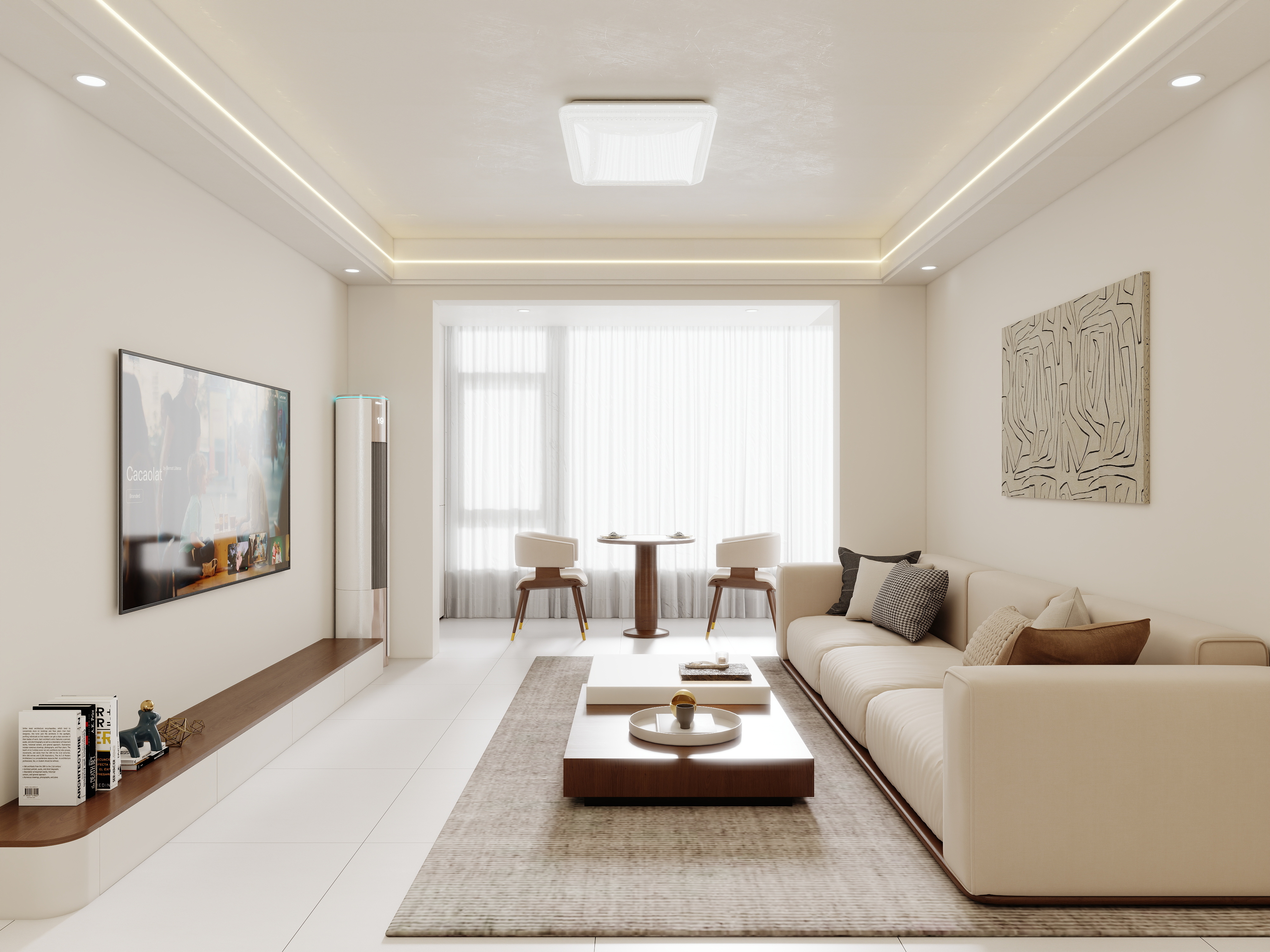 壹诺设计工作室-现代简约装修效果图