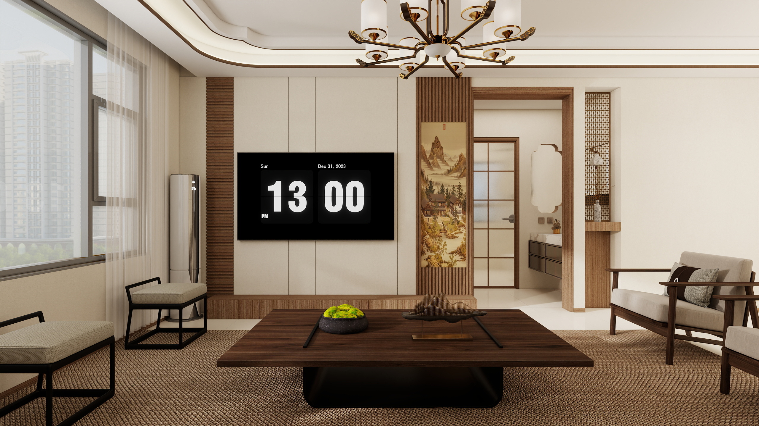 长治设计-130㎡4室装修效果图