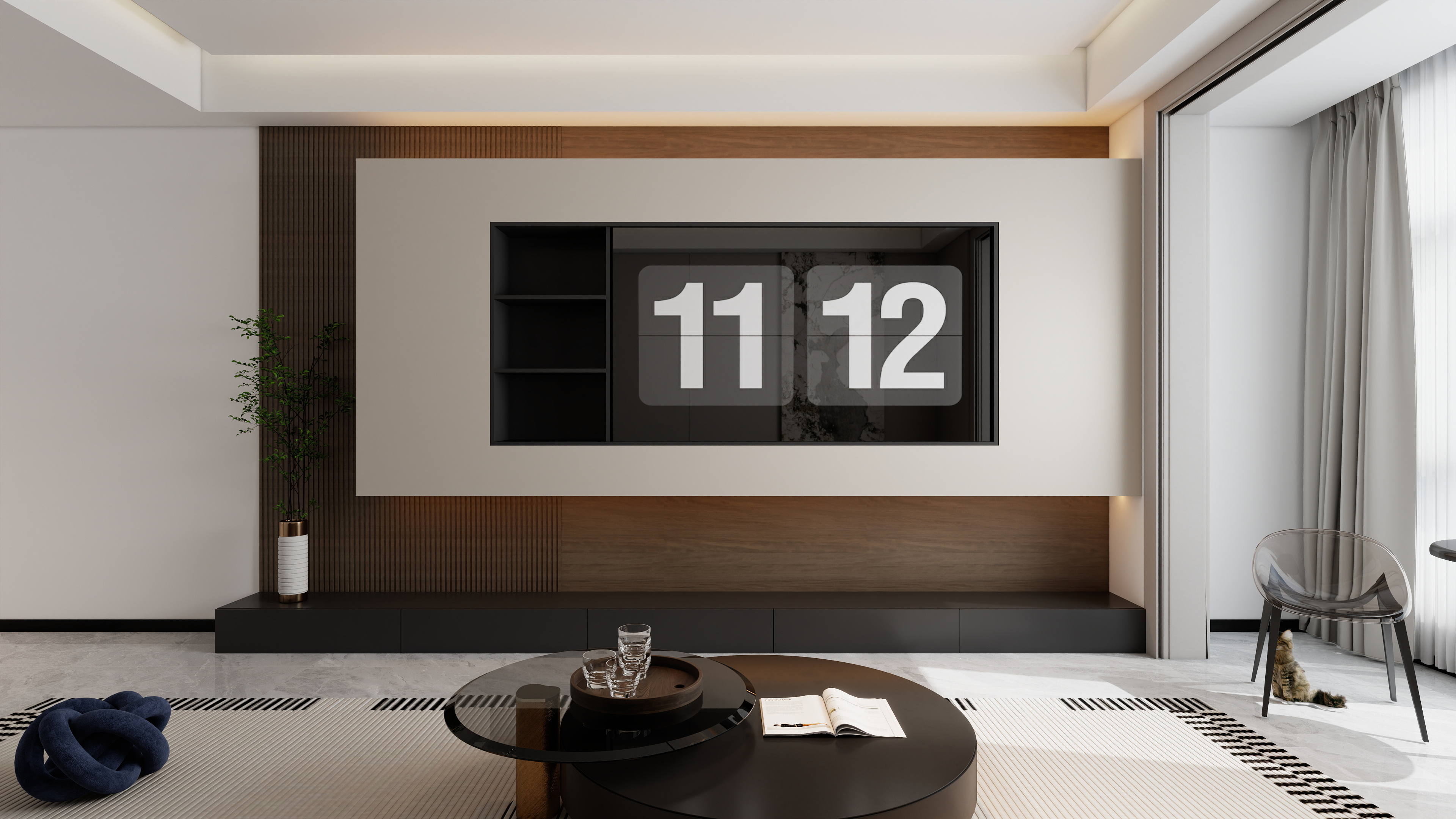 星空设计工作室design-现代简约131㎡3室装修效果图