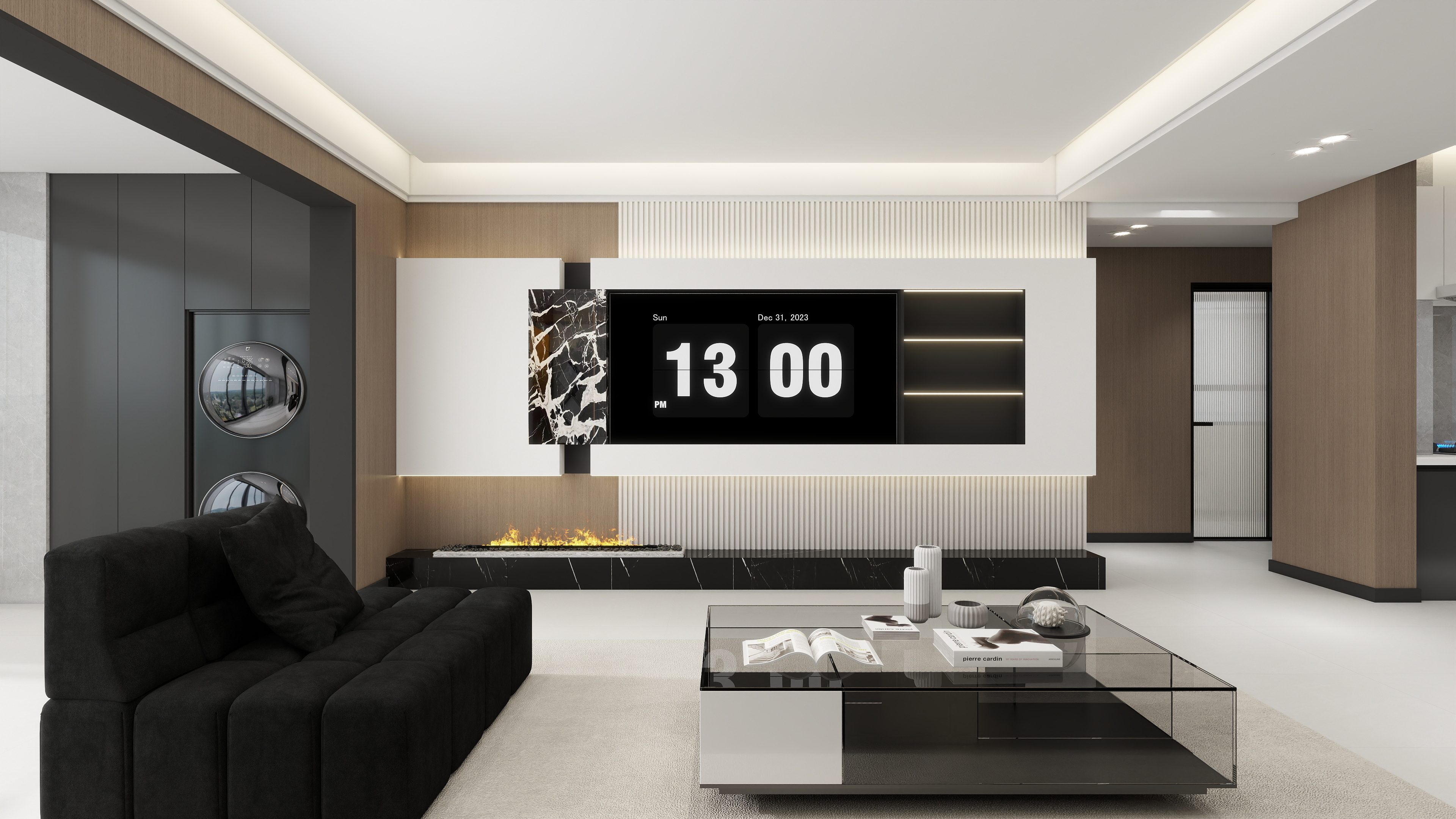 星空设计500-现代简约137㎡3室装修效果图