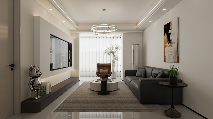 孙有权-『2025-10』36平丨现代简约客餐厅装修效果图