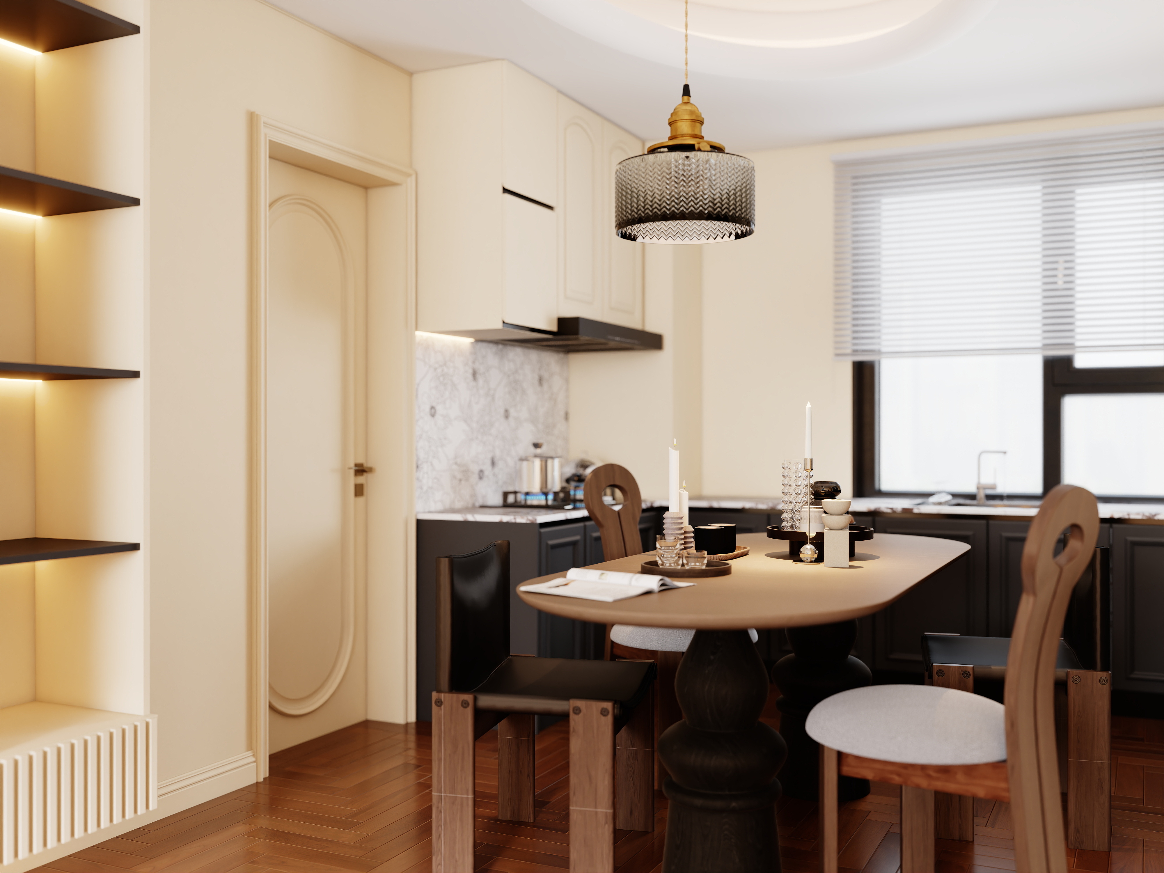 常佩服没坏心眼-96㎡3室装修效果图