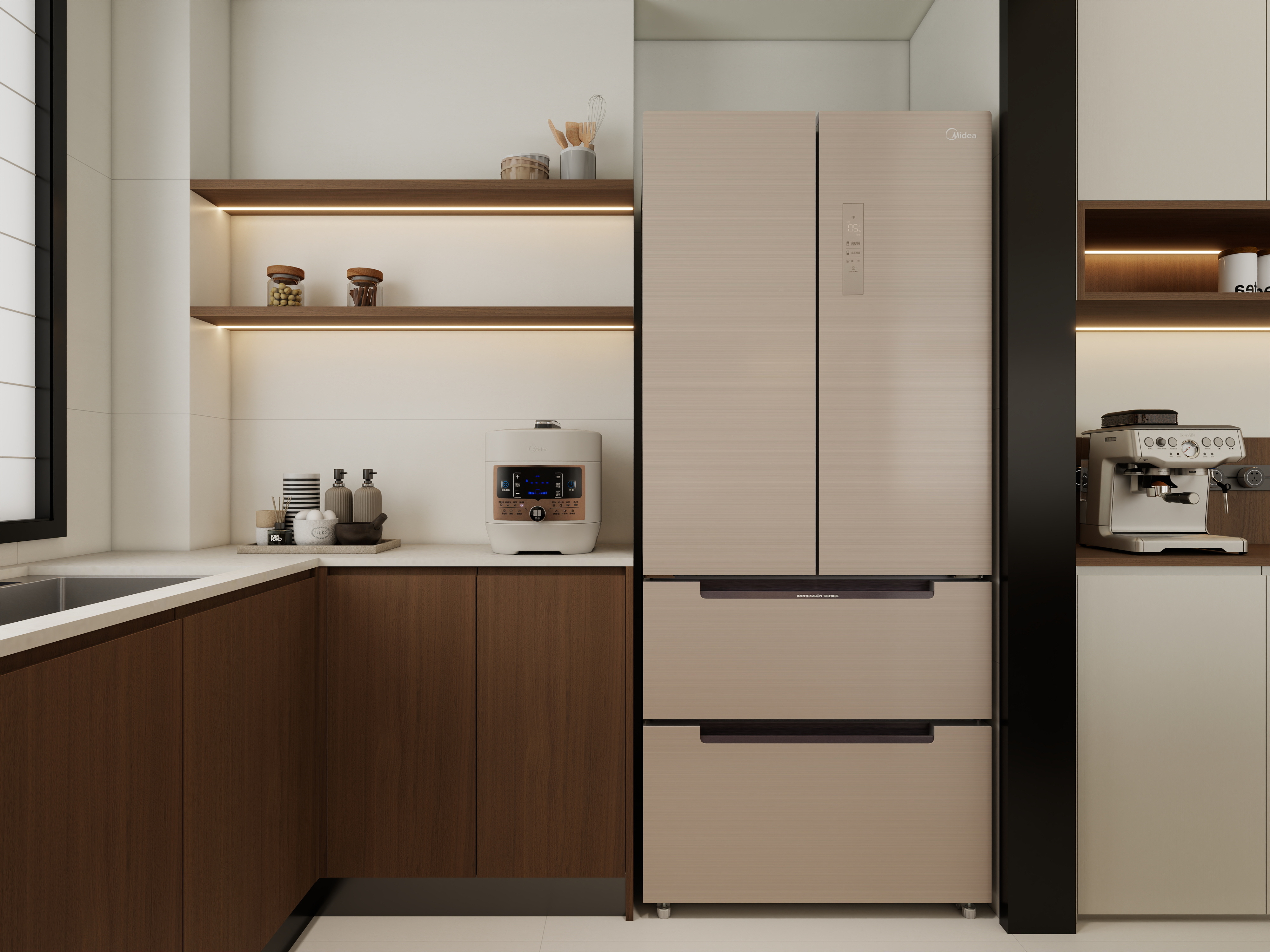 孙有权-『2025-10』88平丨中古风三居一层厨房装修效果图第2张