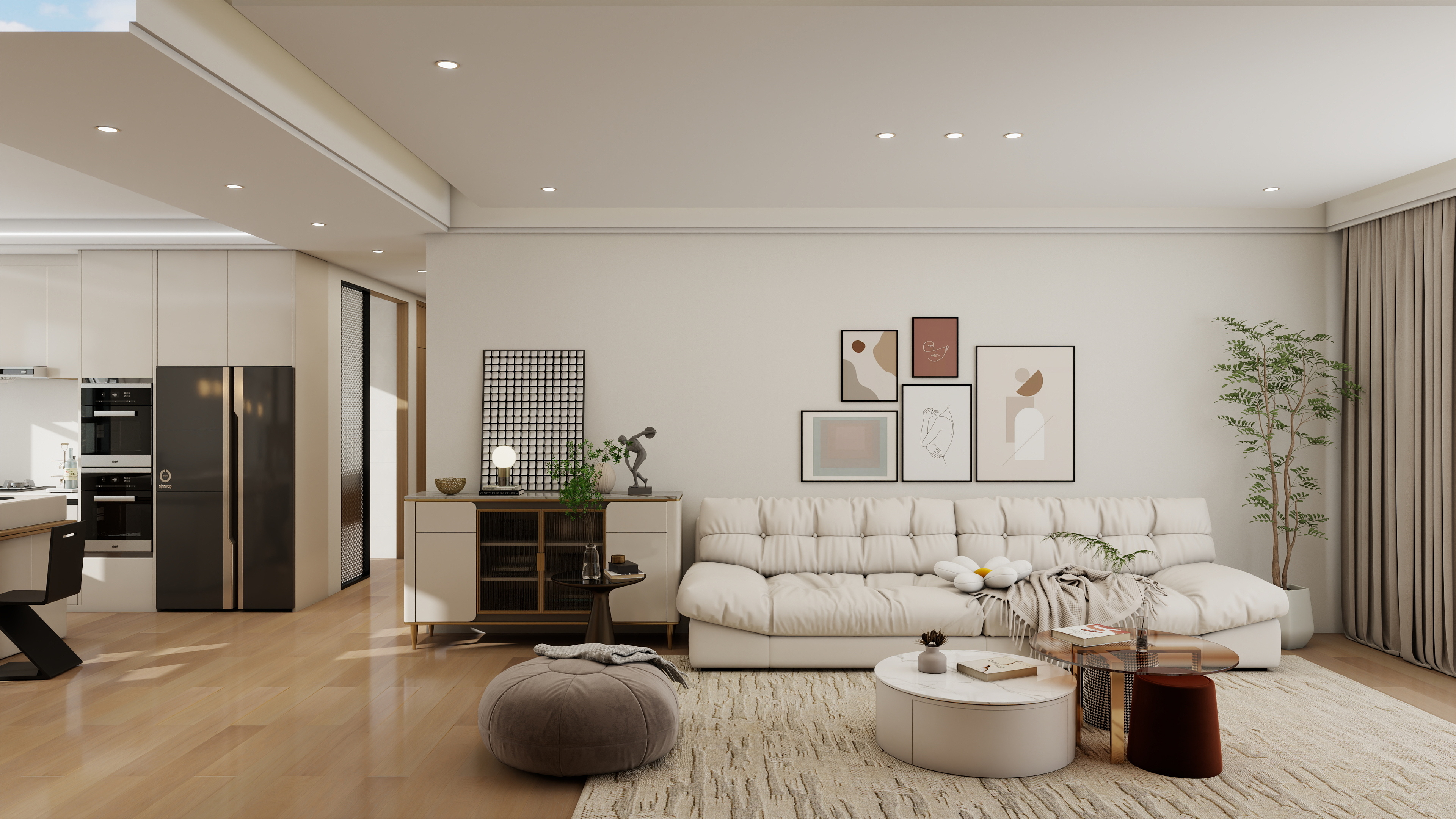 一坤一-132㎡4室-装修设计方案