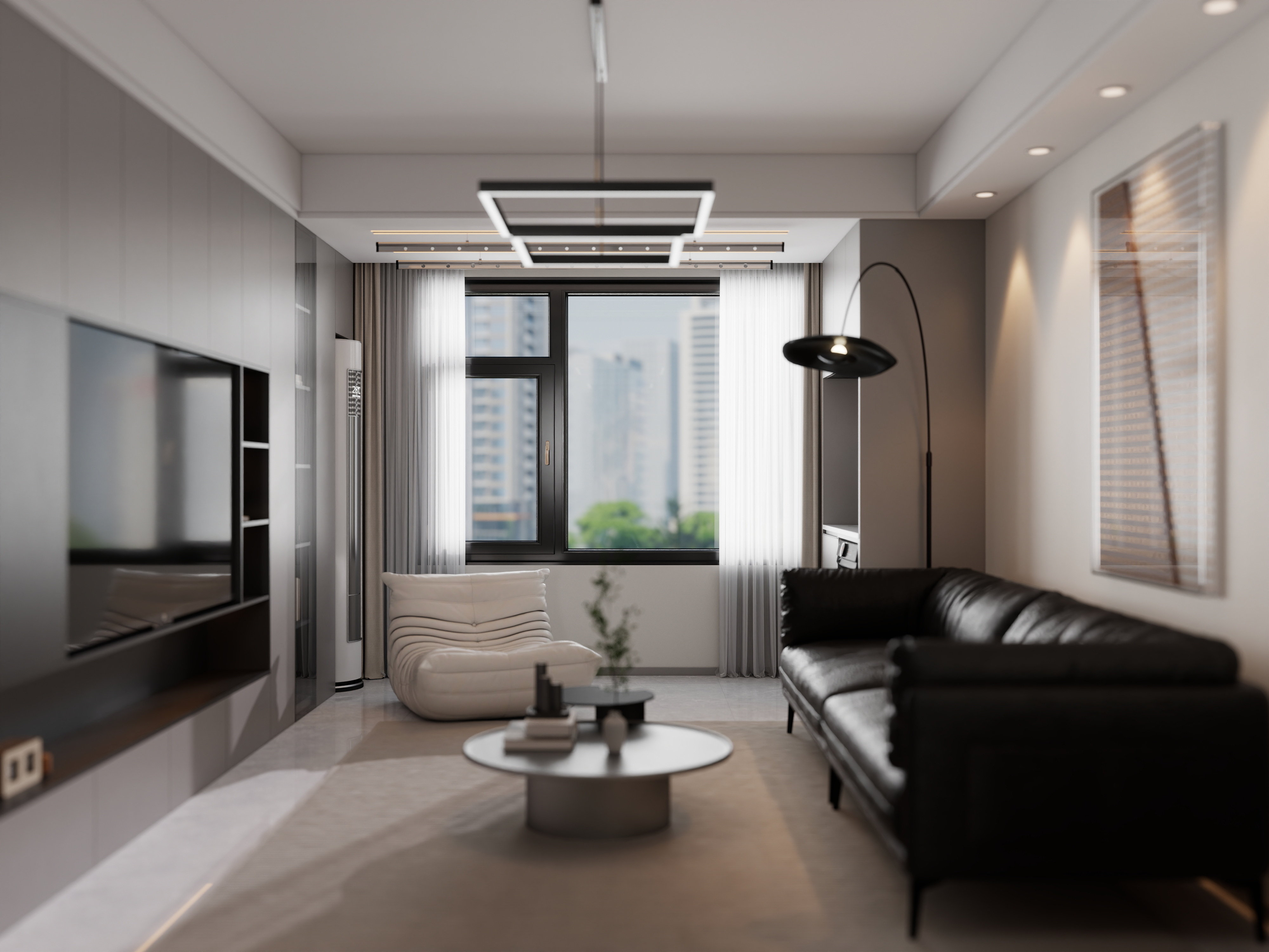 李佳洋-荣和林溪府72平现代2室装修效果图