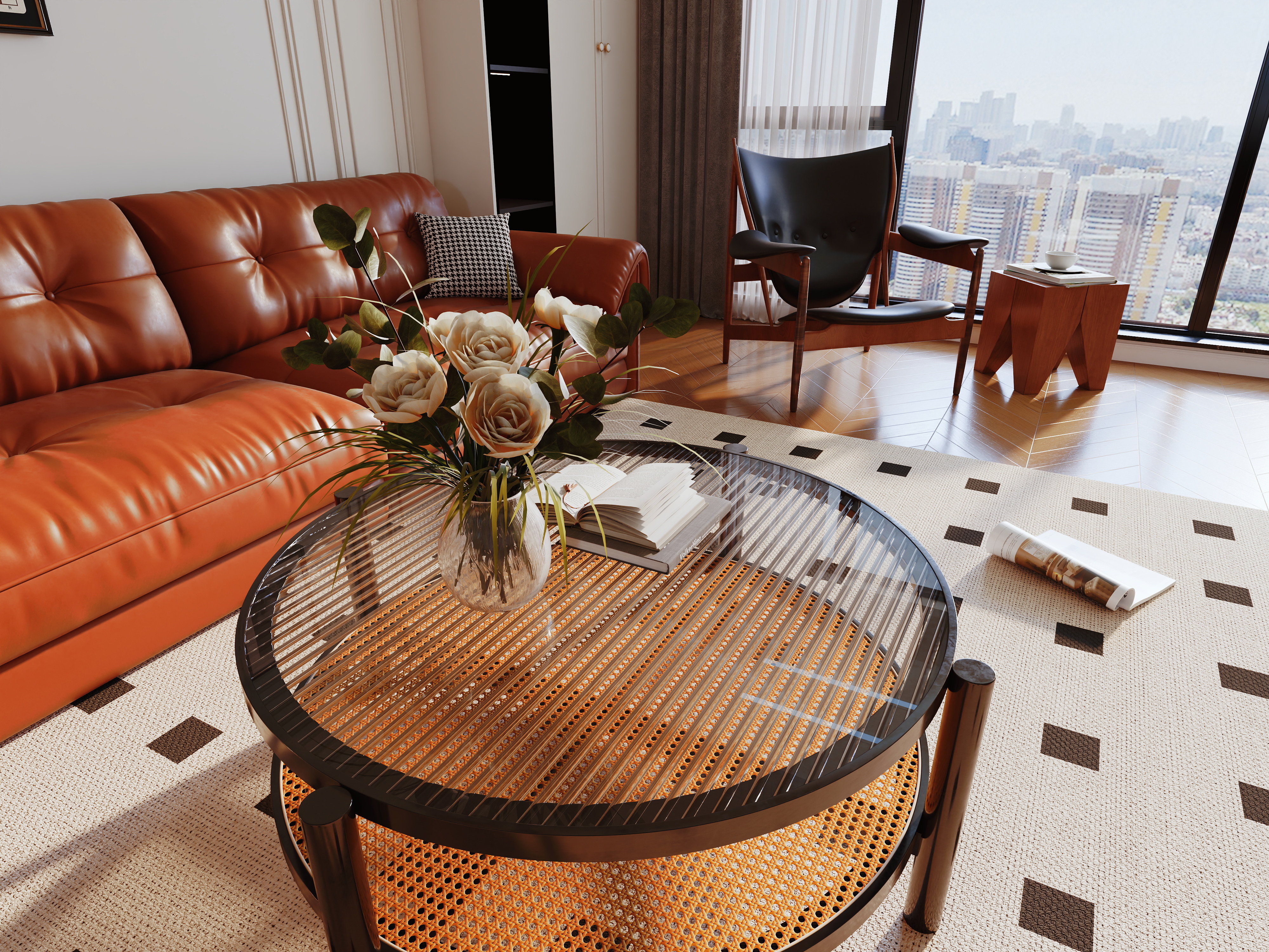 欧盛设计工作室-法式奶油装修效果图