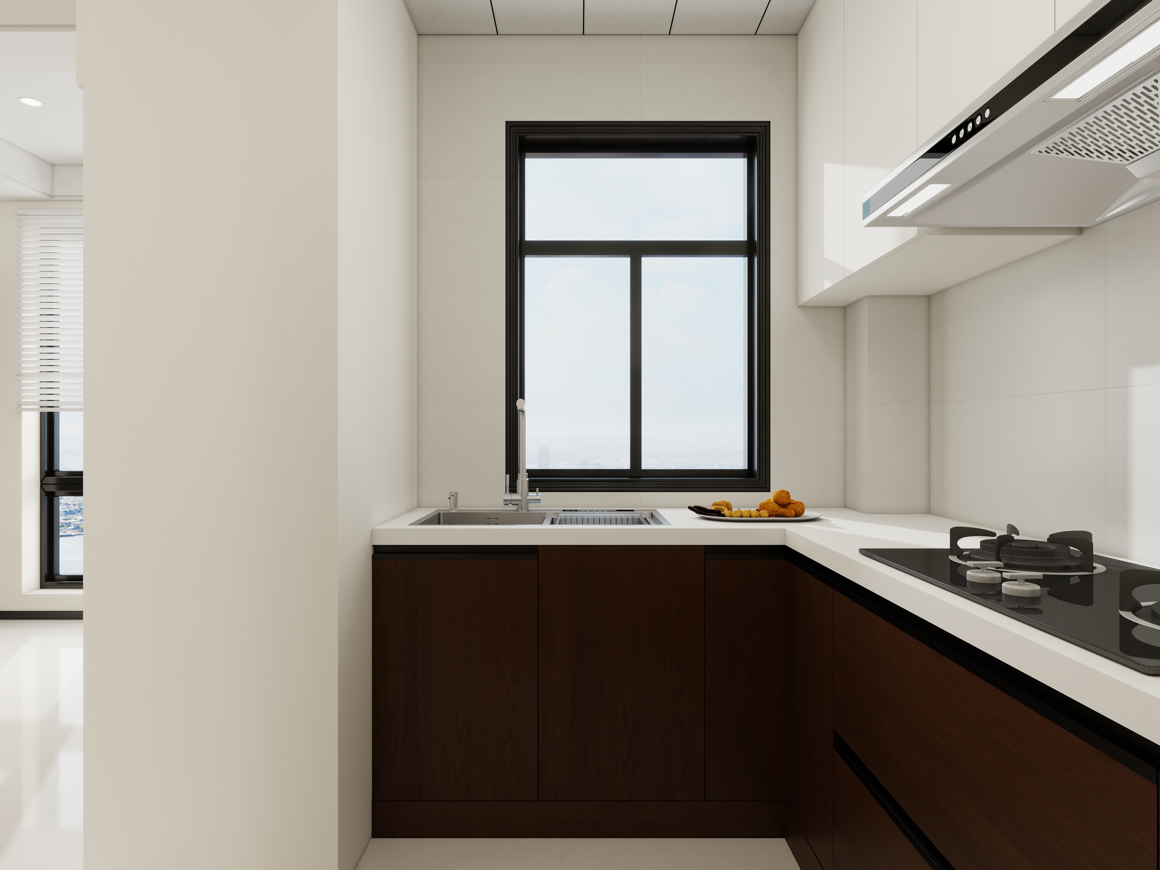 星空设计工作室design-现代中古风 4室装修效果图