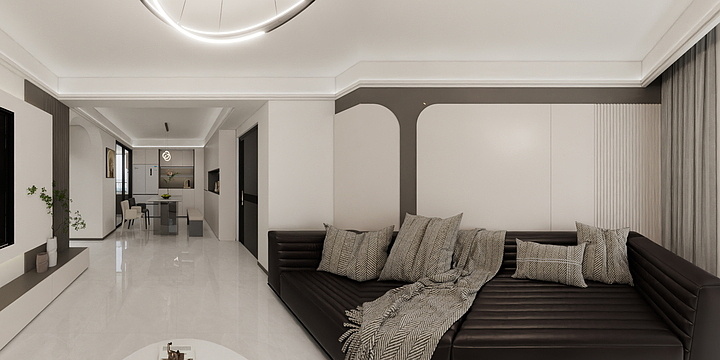 岳雯_-黑白灰风格-装修设计方案