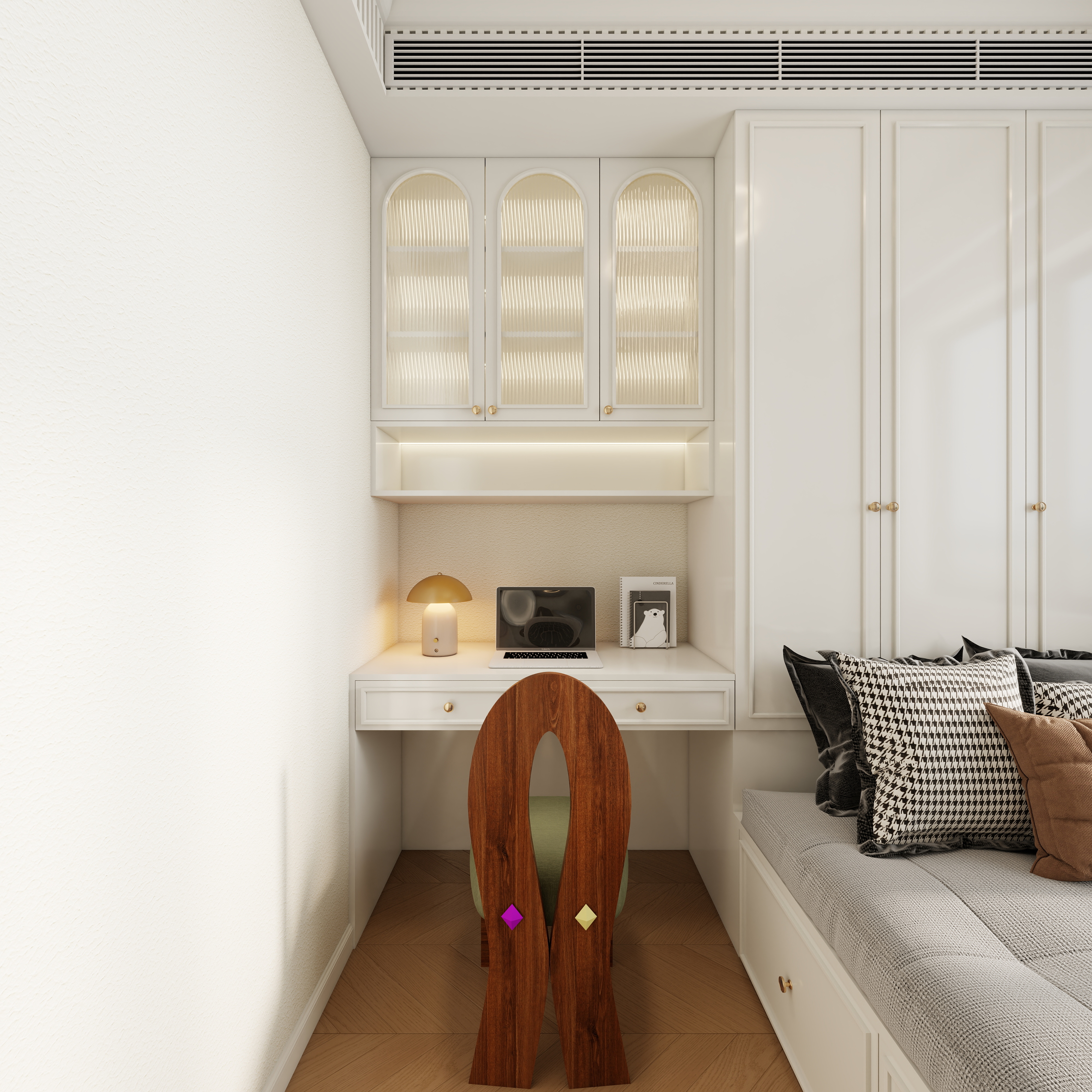 李青越-法式三卧室一层次卧2装修效果图第4张