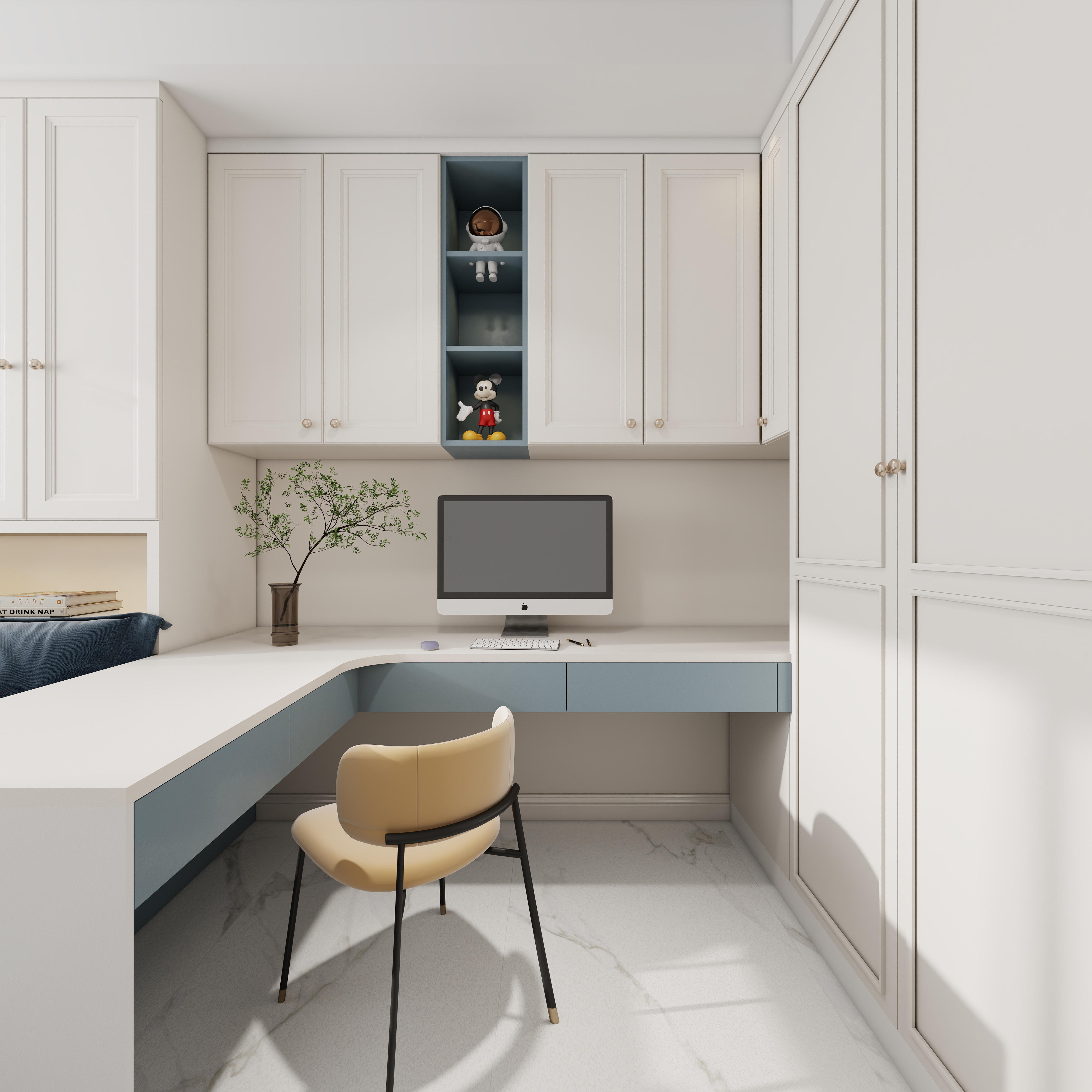 李青越-227方美式别墅二层儿童房装修效果图第4张