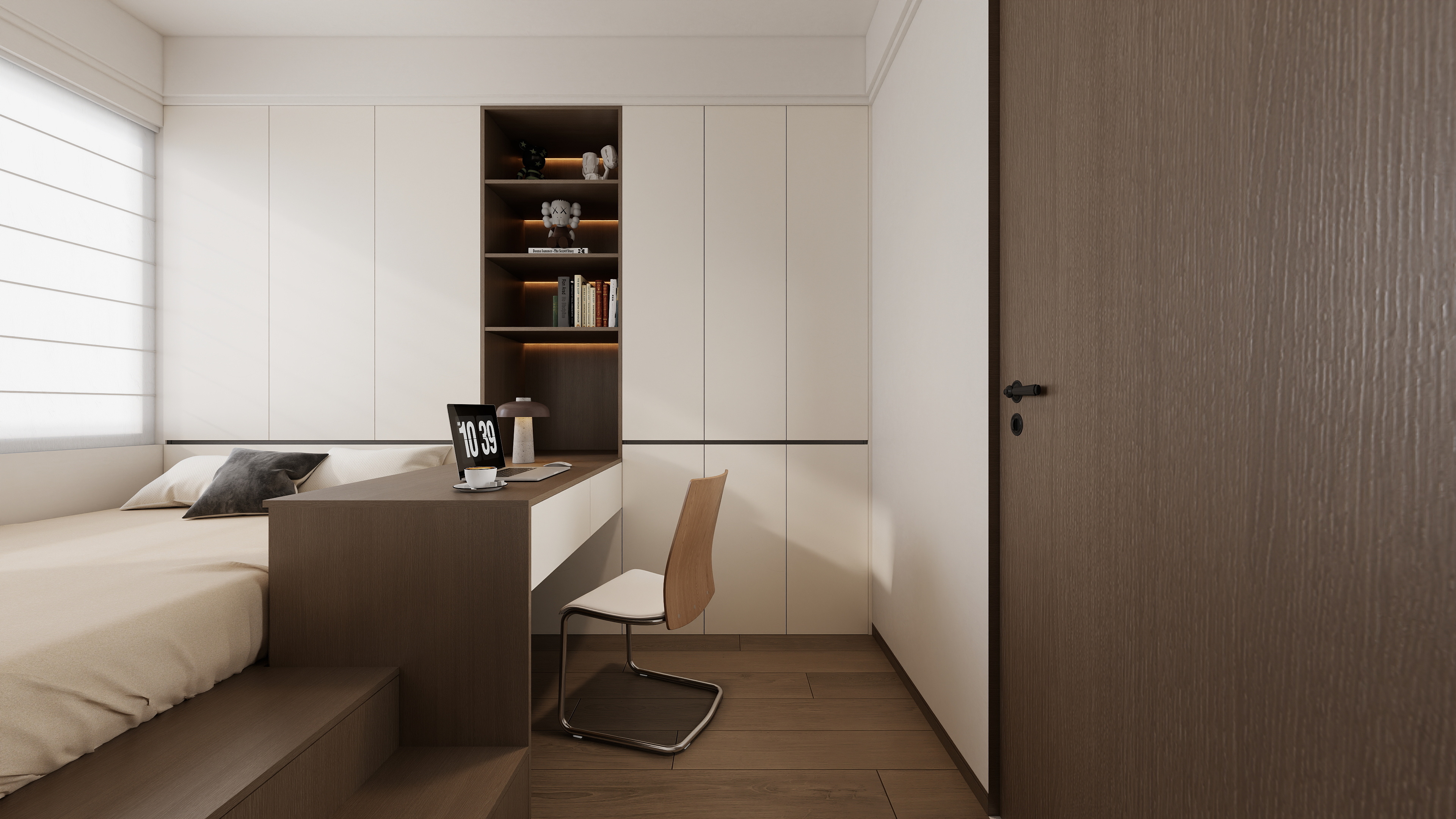 至简名设-文稳康-《联投》121平意式轻奢|三居室装修效果图