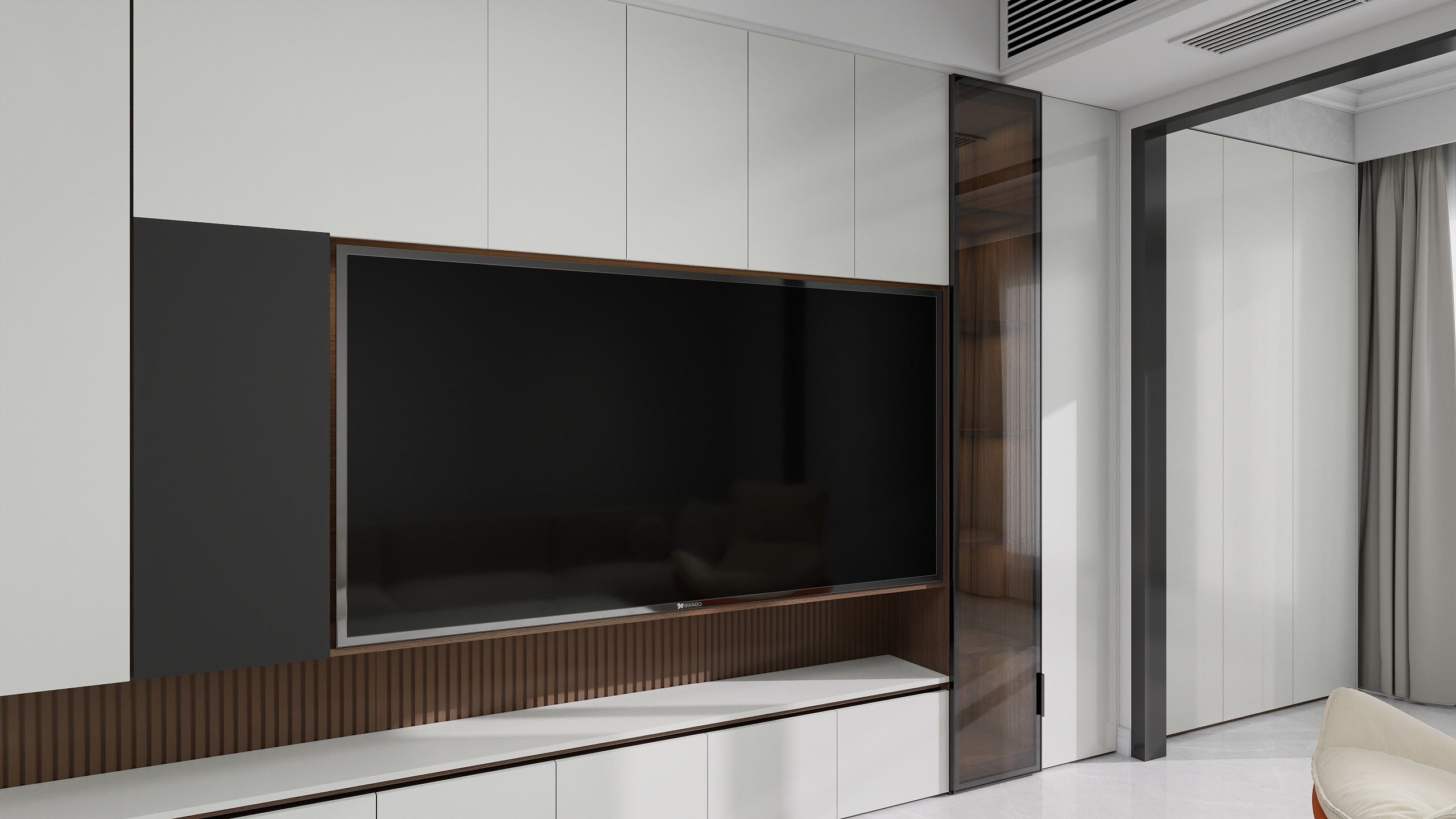 赵建zj-钱隆御景现代简约88㎡3室装修效果图