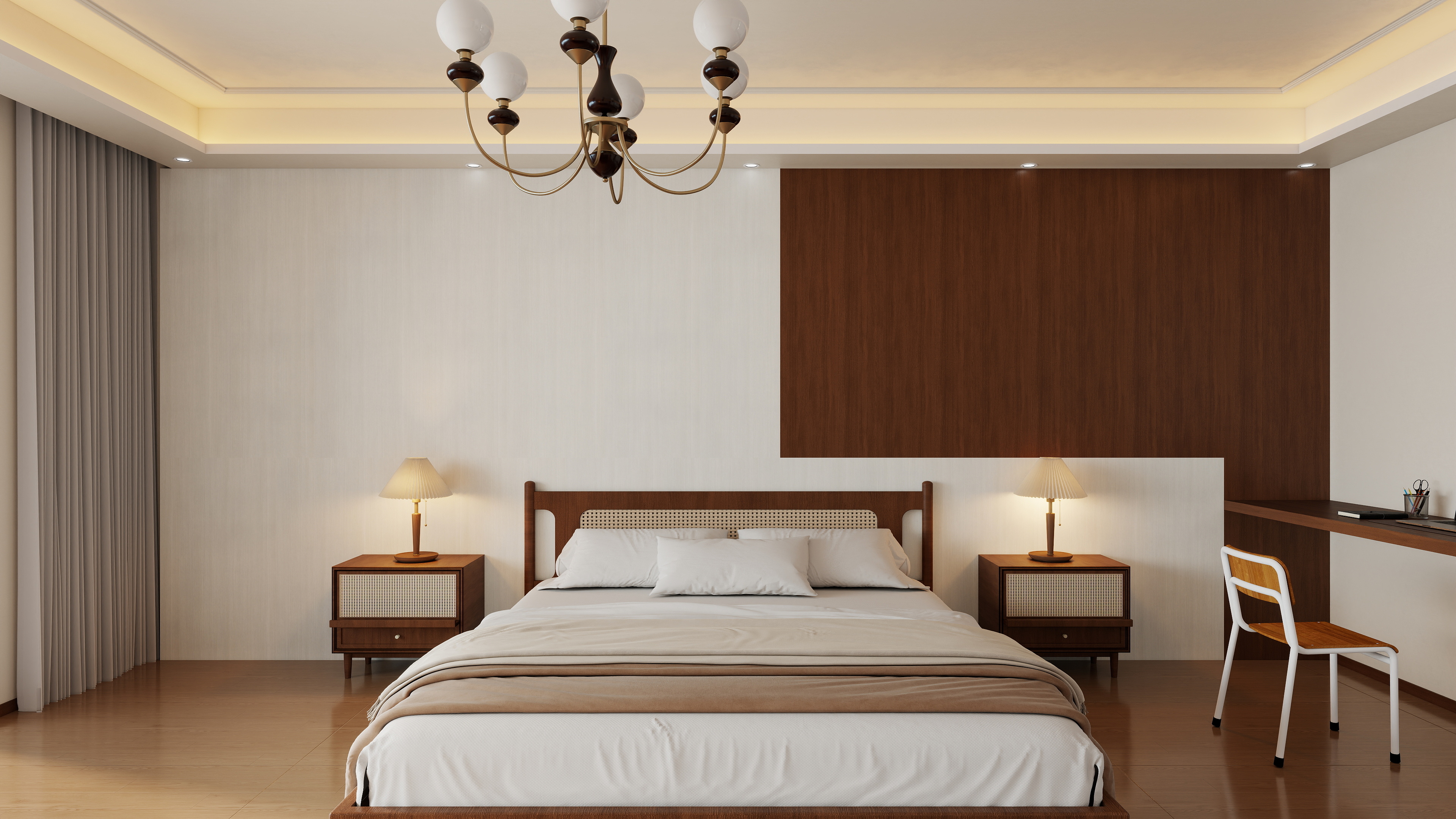 艺雅丽-95平中古风装修效果图