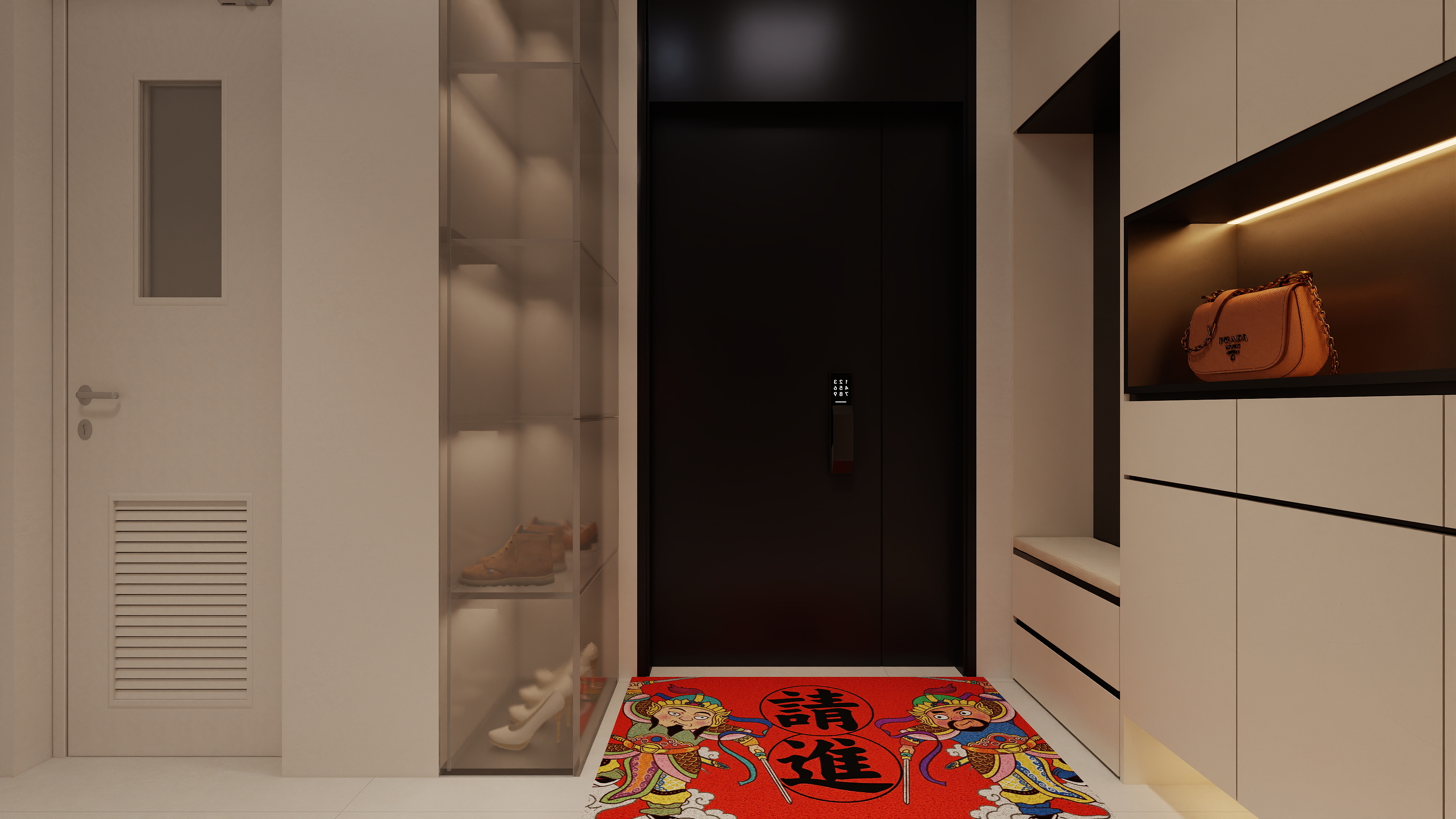 至简名设-文稳康-《东方复式》260平意式极简|三居室装修效果图