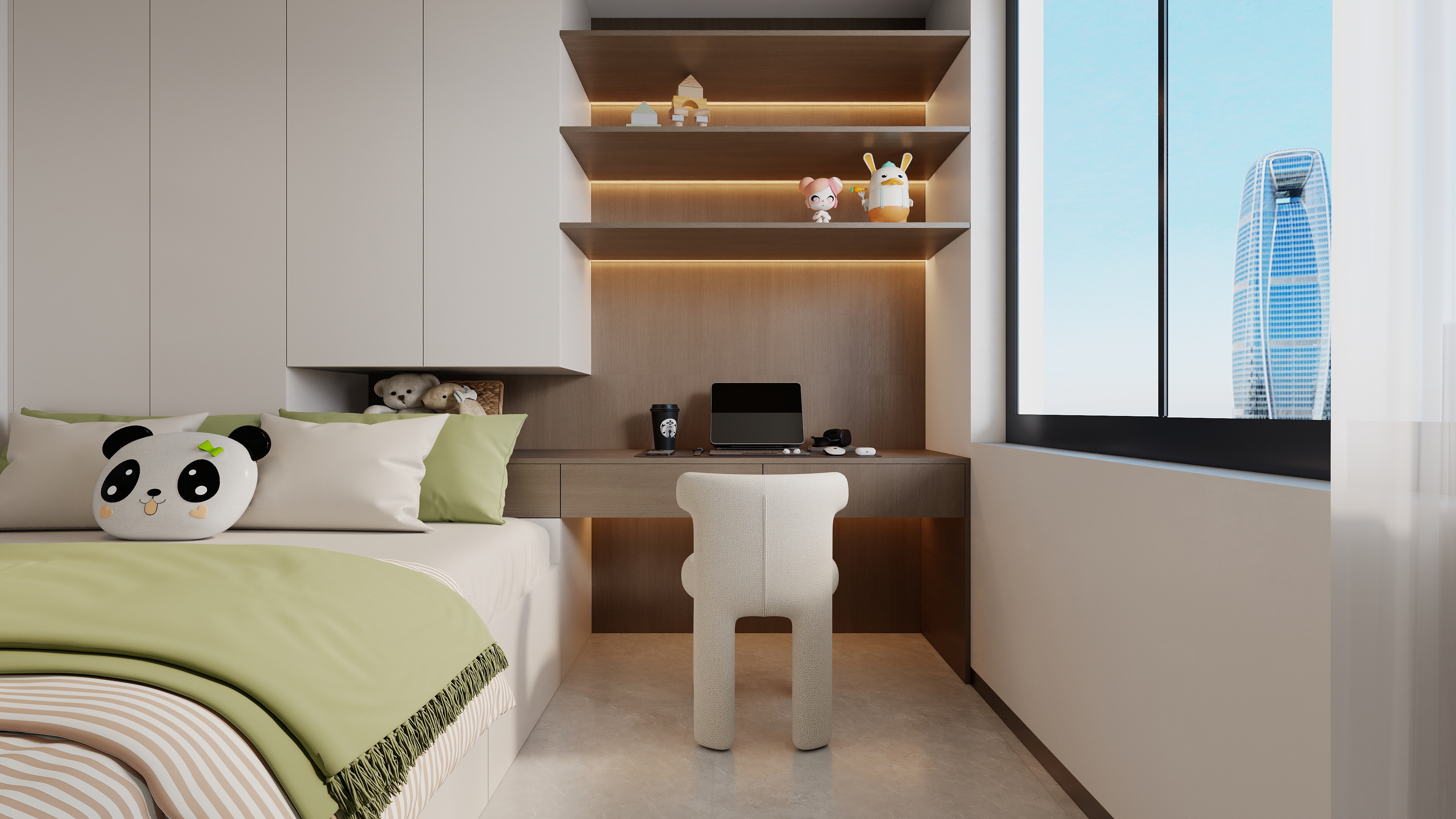 至简名设-文稳康-《东方一号》116平现代简约|三居室装修效果图