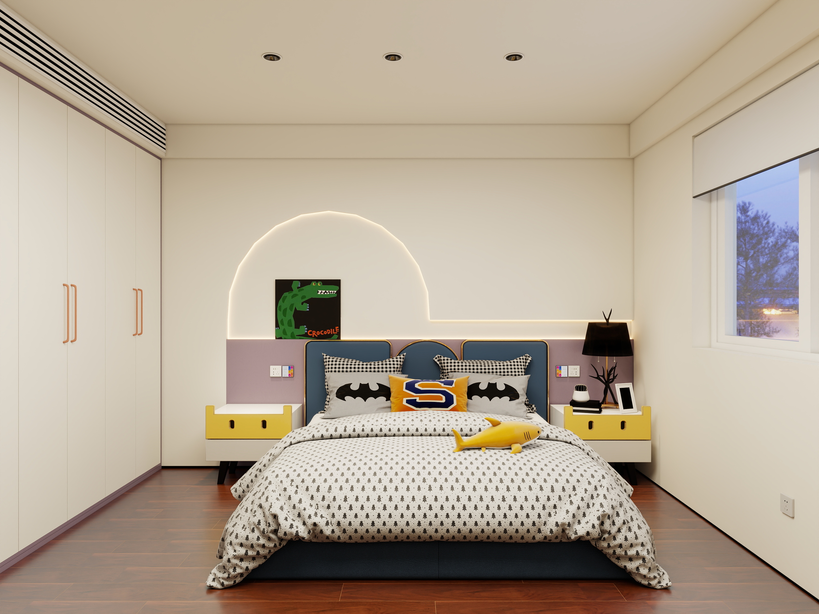 孤独的52赫兹-徐州铜山马坡贵族花园125㎡4室装修效果图