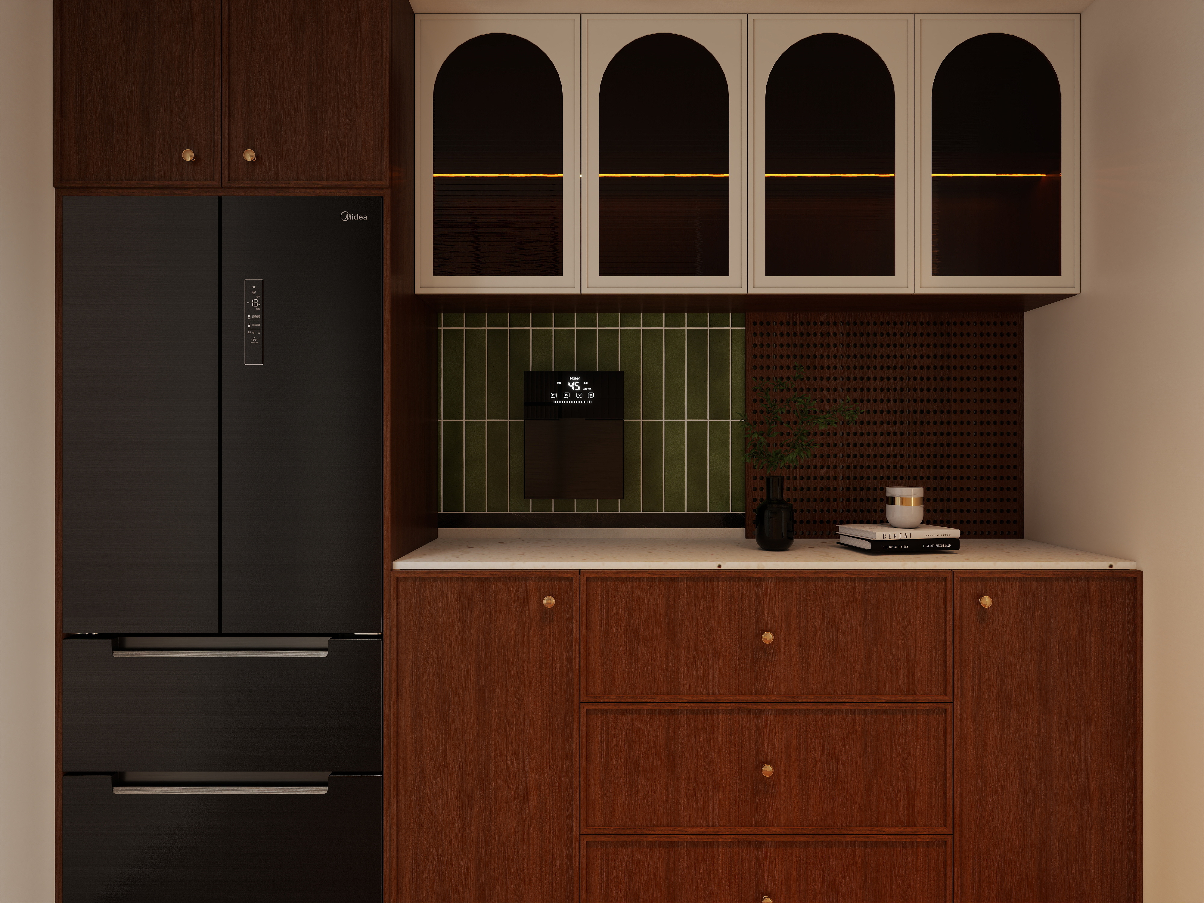 艺雅丽-95平中古风装修效果图