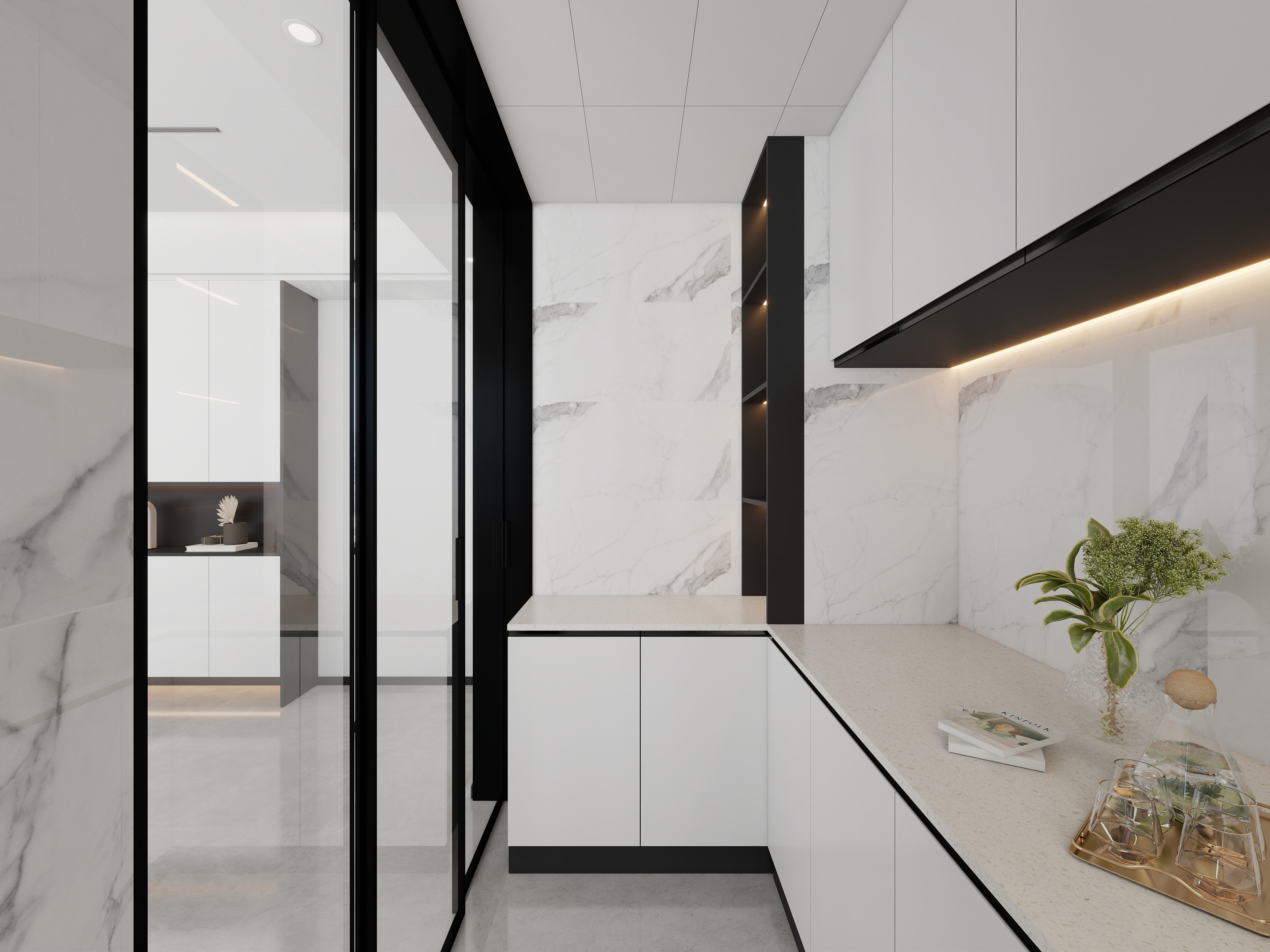 艺雅丽-103平现代简约装修效果图