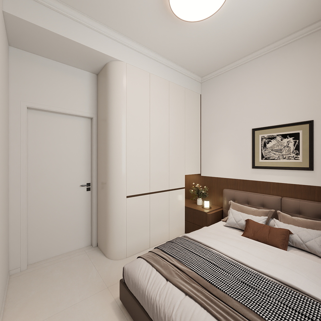 艺雅丽-97平现代简约 一层次卧装修效果图第4张