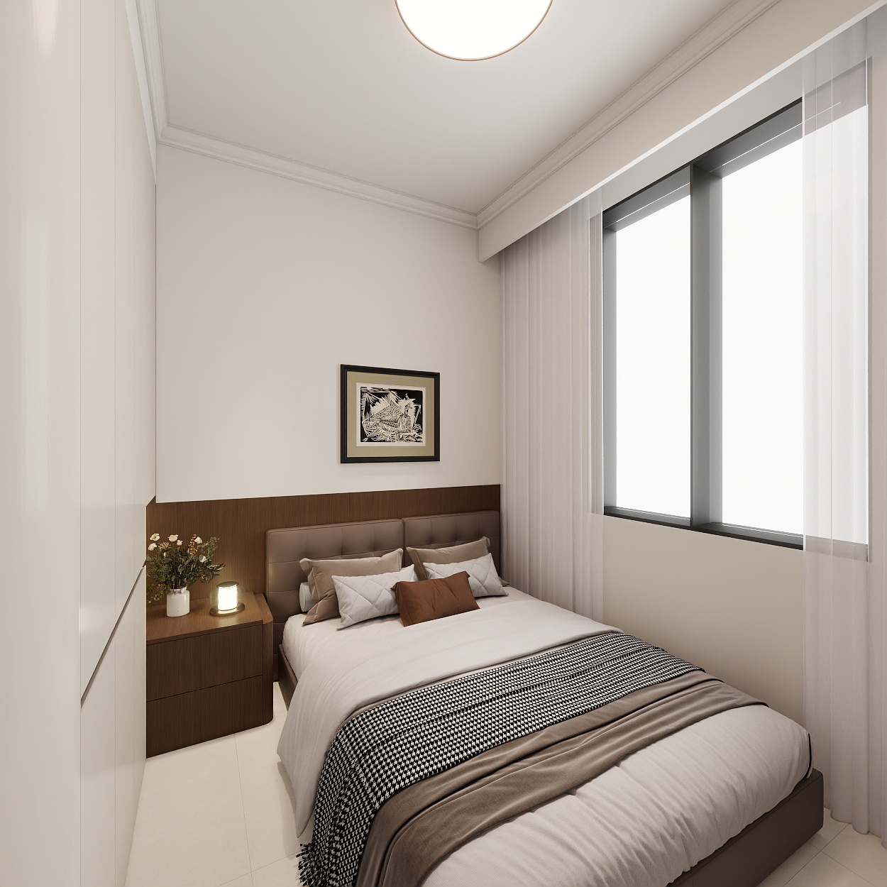 艺雅丽-97平现代简约 一层次卧装修效果图第3张