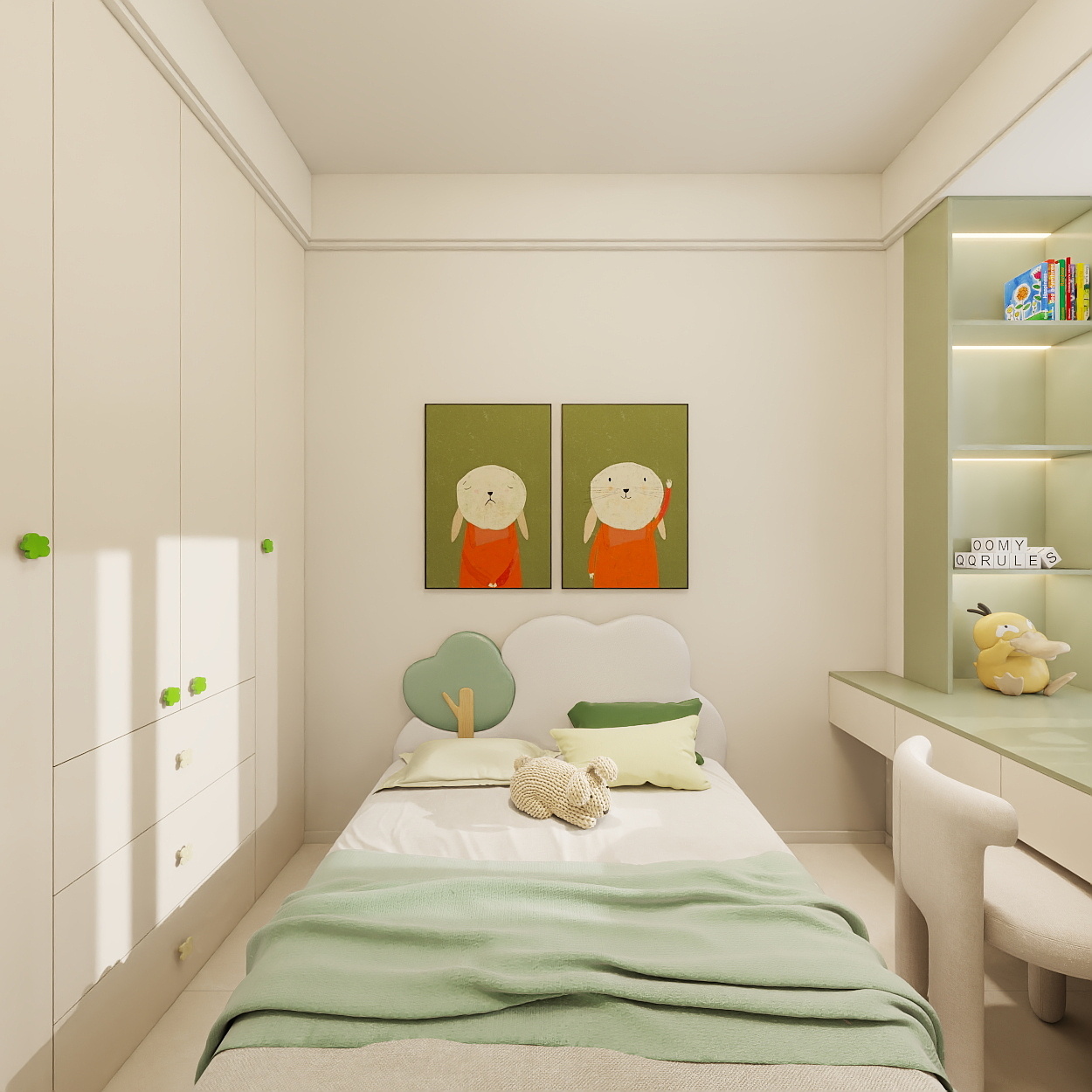 艺雅丽-97平现代简约 一层儿童房装修效果图第5张