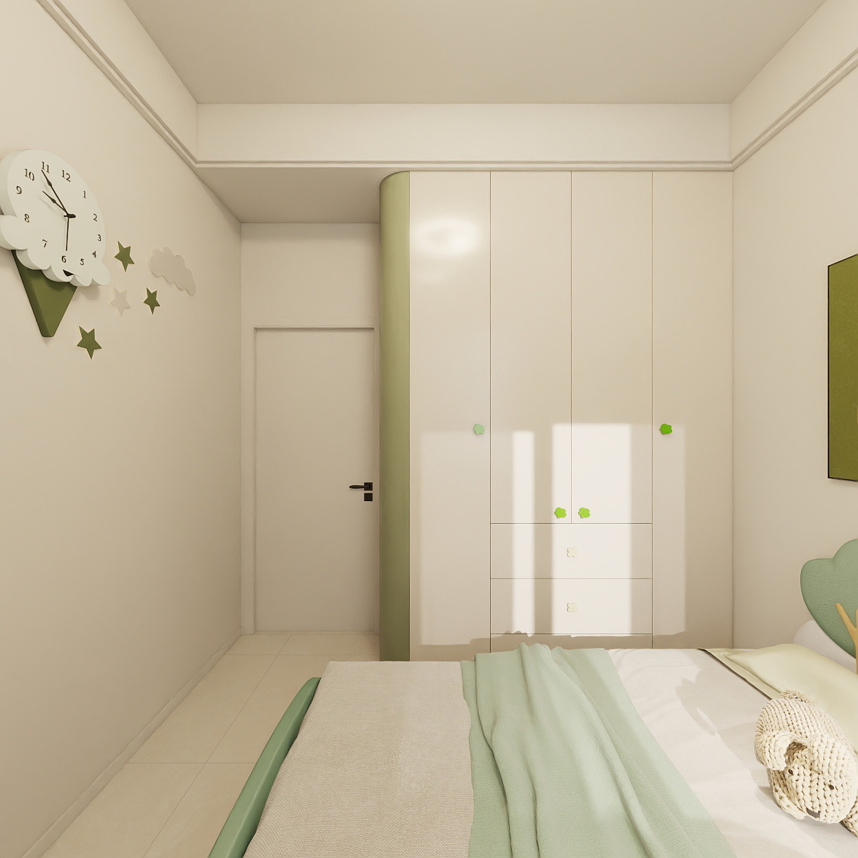 艺雅丽-97平现代简约 一层儿童房装修效果图第4张