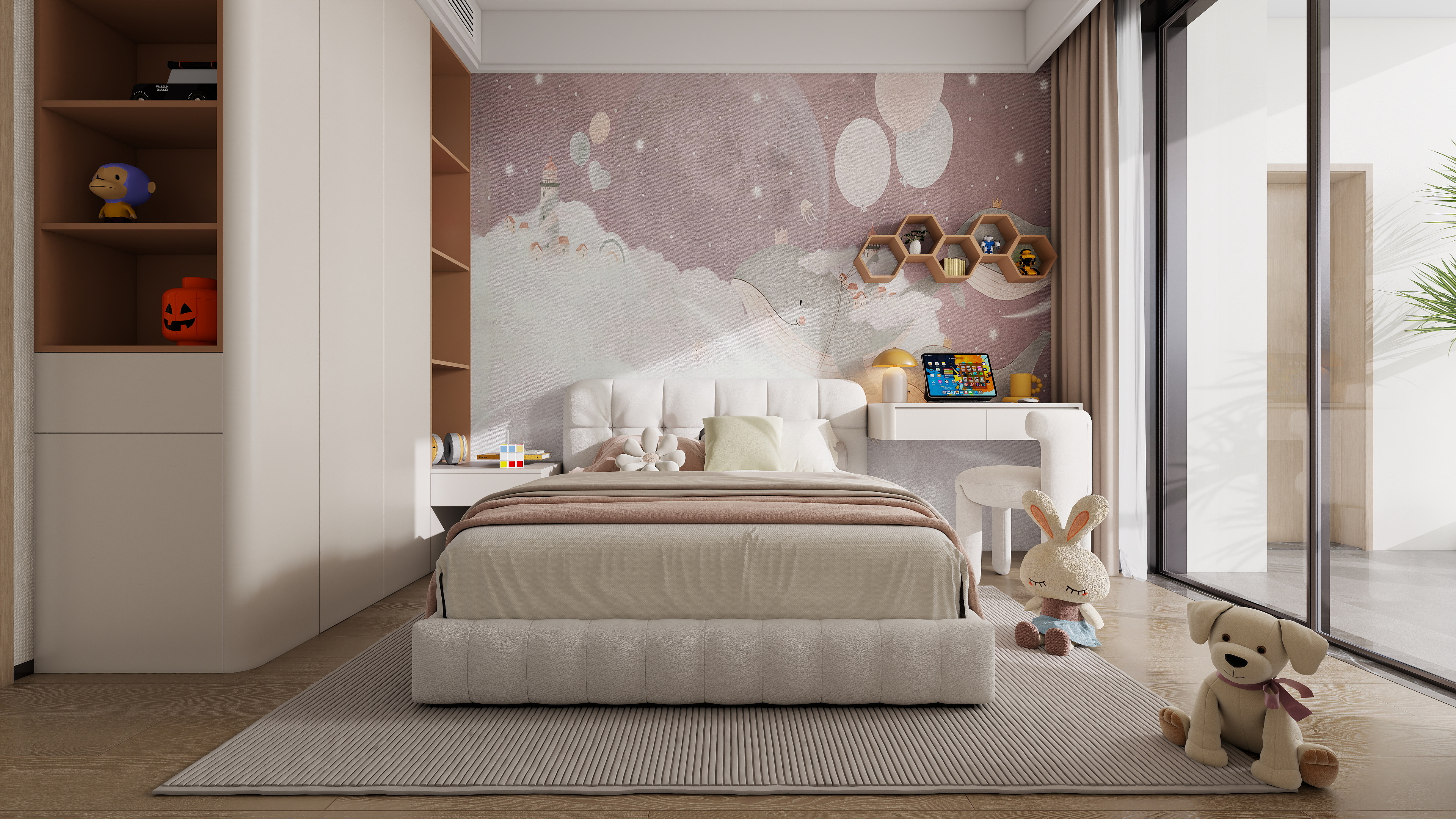 至简名设-文稳康-《白桦林隐》226平现代极简 |四居室装修效果图